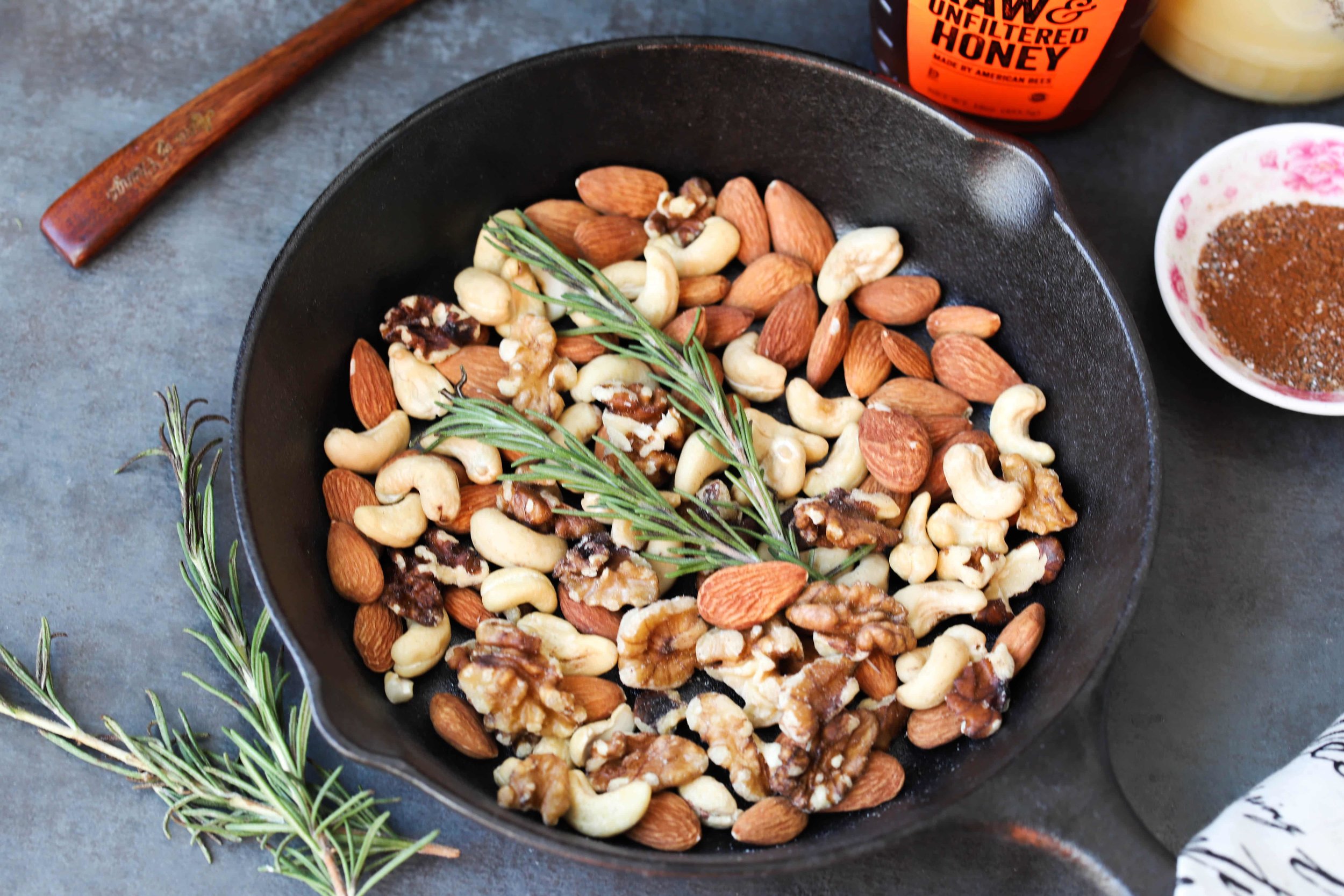 Holiday Spiced Nuts, Easy Stovetop