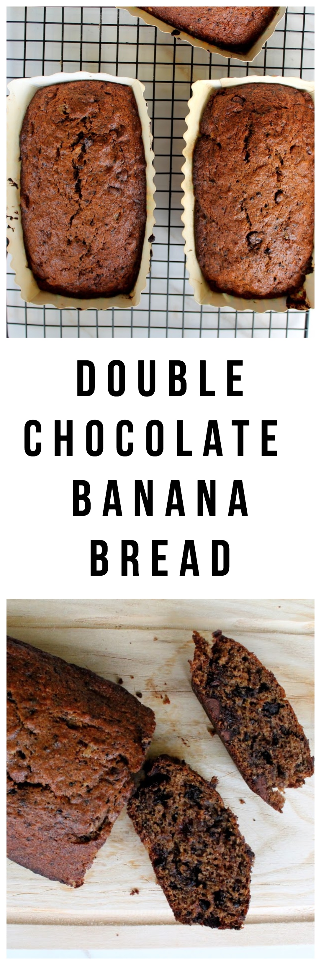 double chocolate banana bread