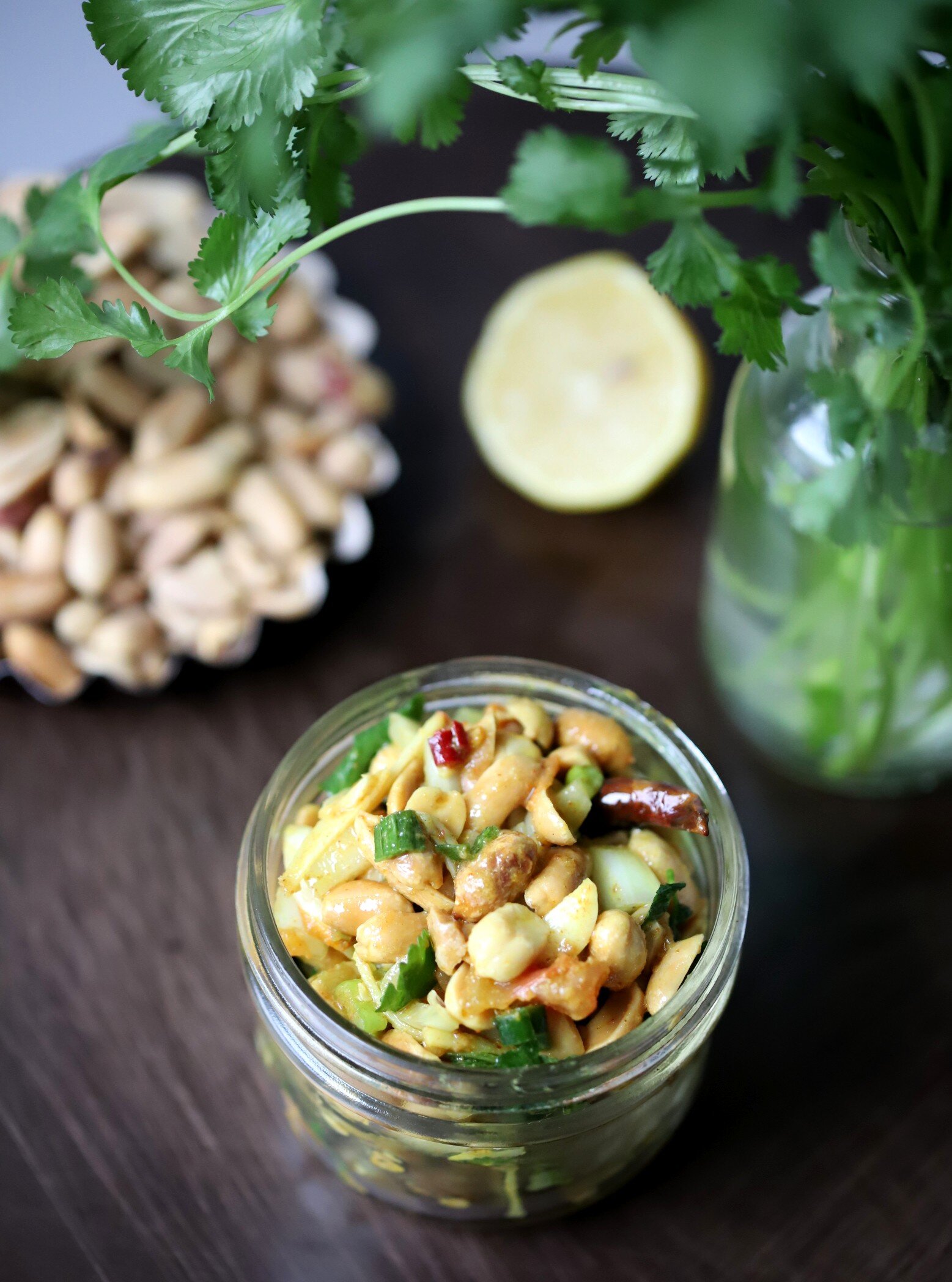 Nepali-Style Peanut Salad (Badam Sadheko)