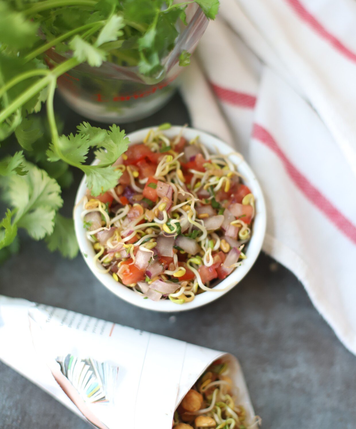 Sprouted Fenugreek Salad