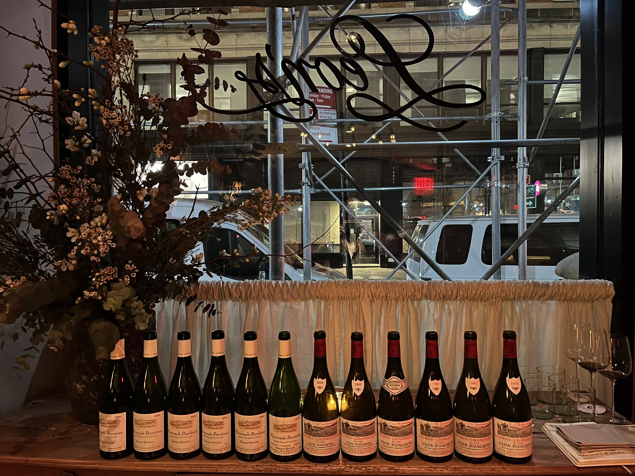 Roulot Perrieres/Rousseau Clos saint Jacques Dinner - recap 