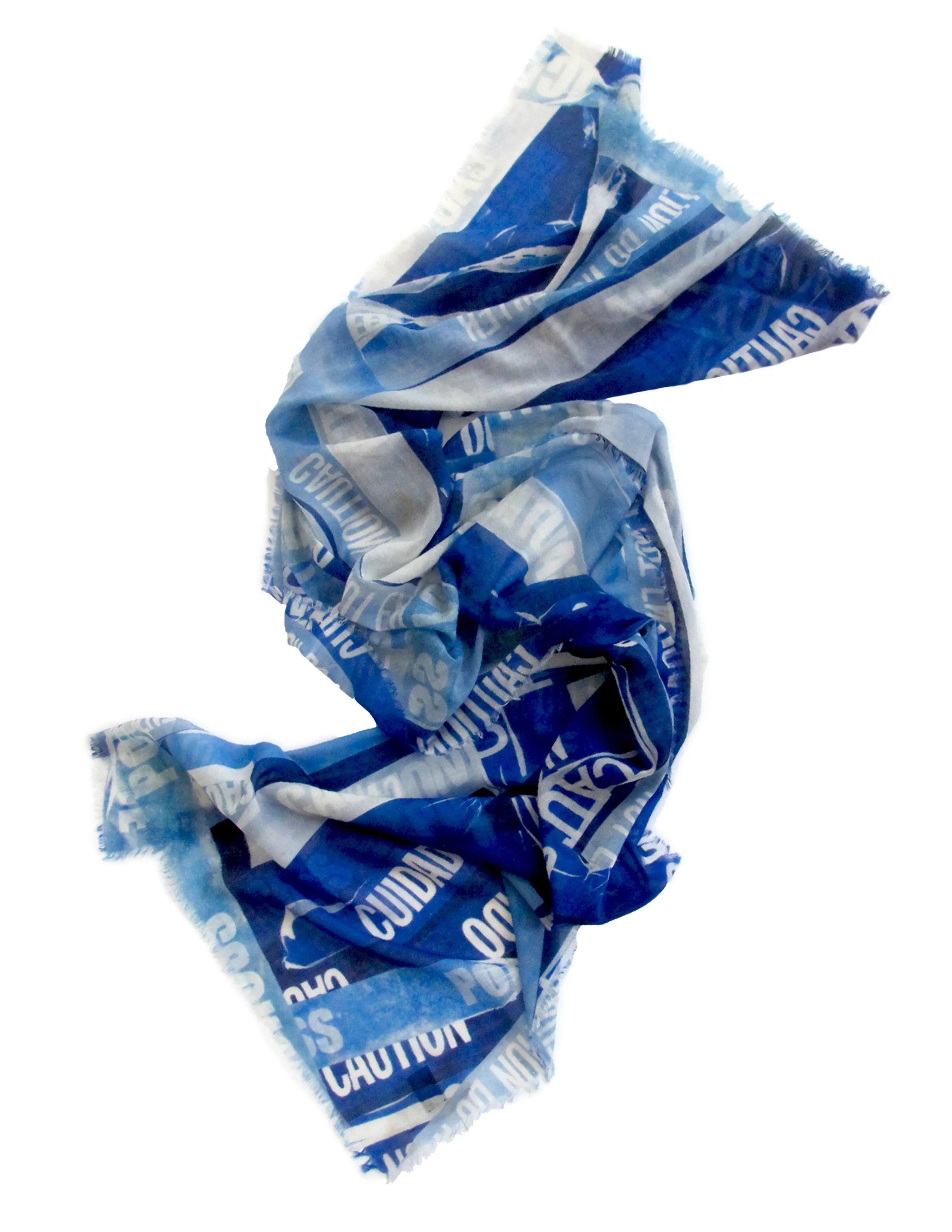 cyan scarf