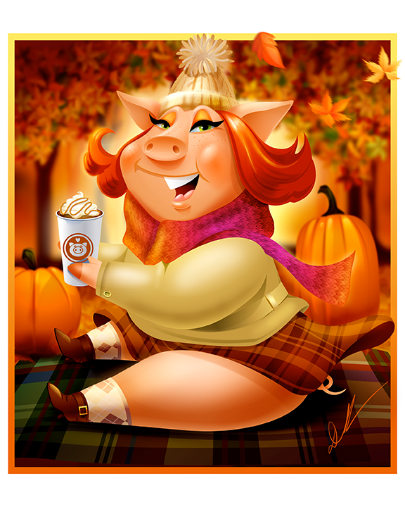 Piggy Spice Latte