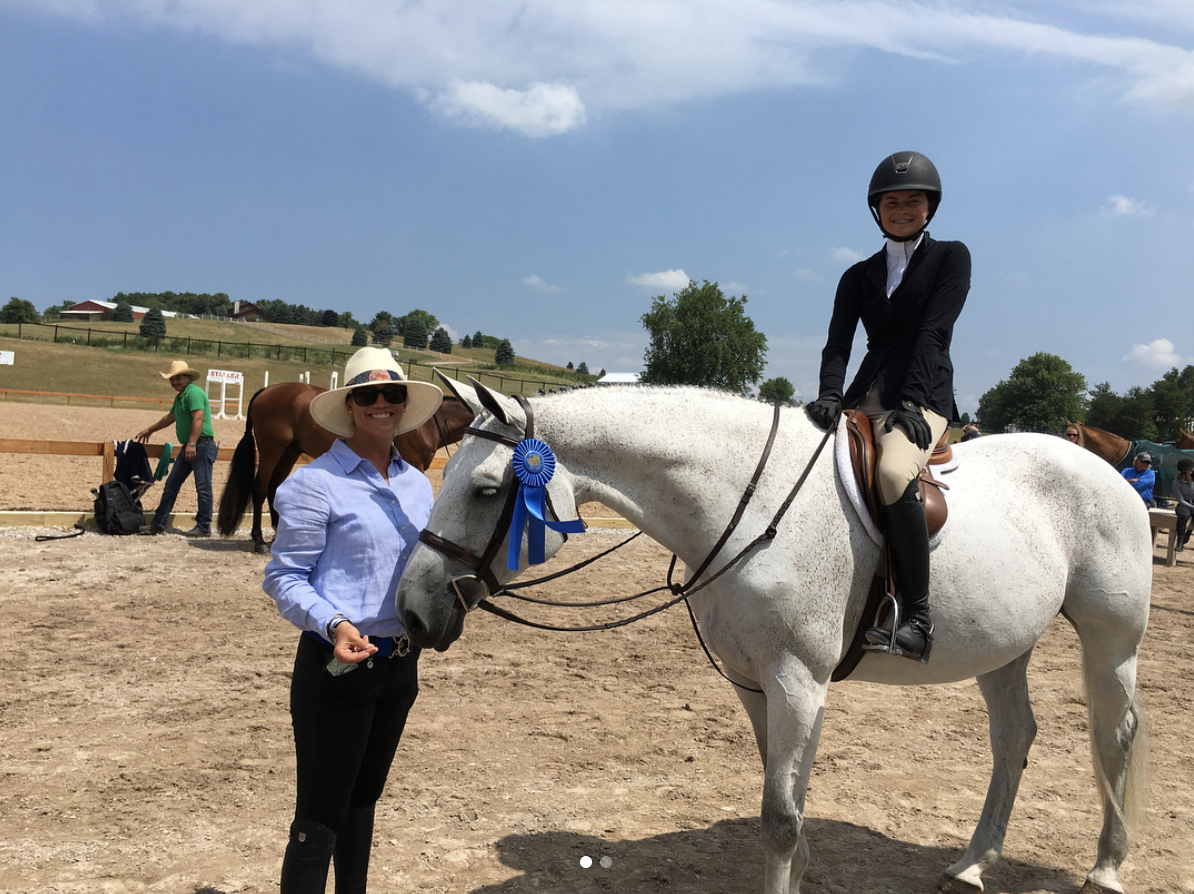 Hannah Hoch rode Cakewalk to first and second place finishes in the Children's Hunters! Read more about Cakewalk here ! She's available to be tried through week four of GLEF!