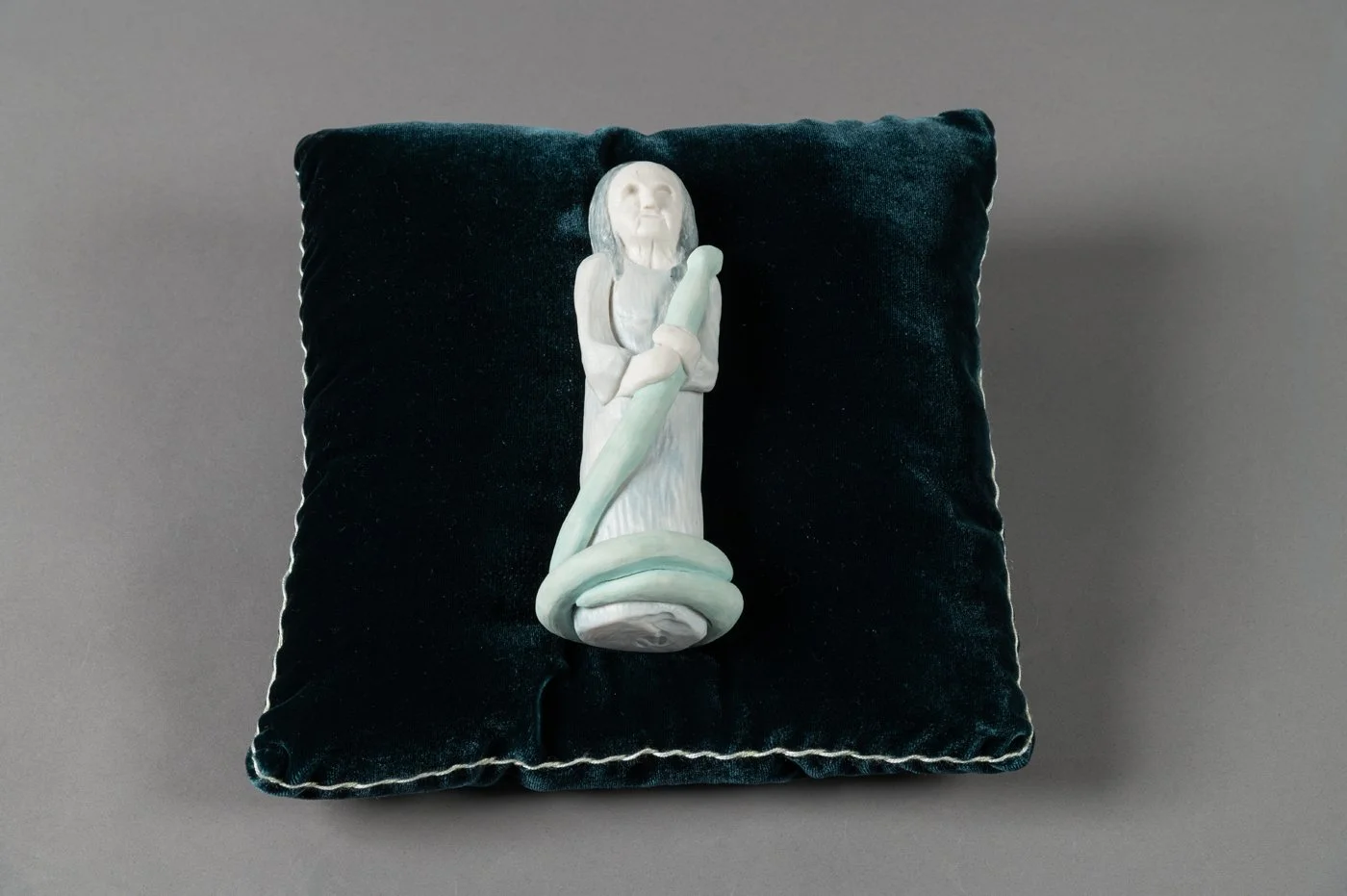 Breaking Free 2.5" x 6.5" x 6.5" Porcelain and silk velvet 2025