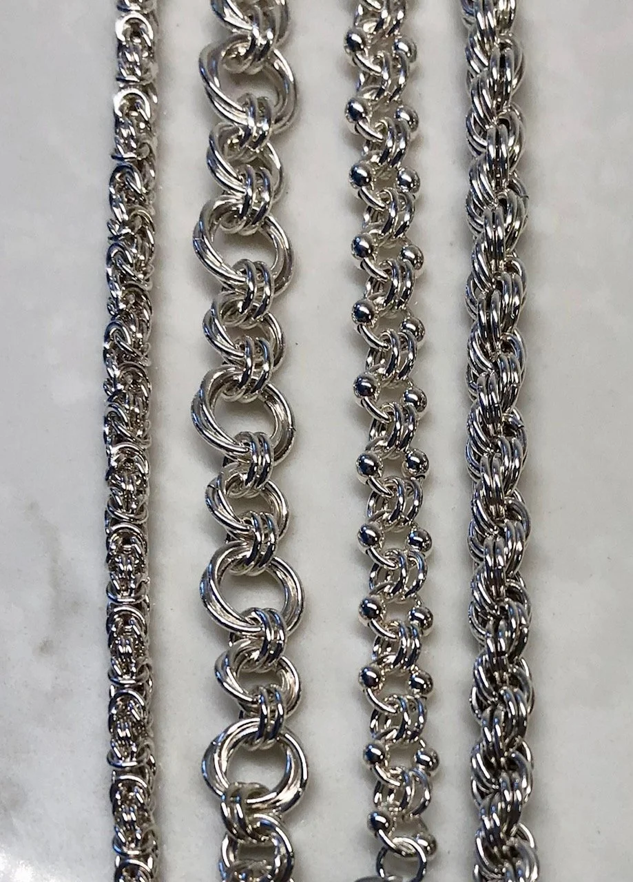 chain mail - various weaves