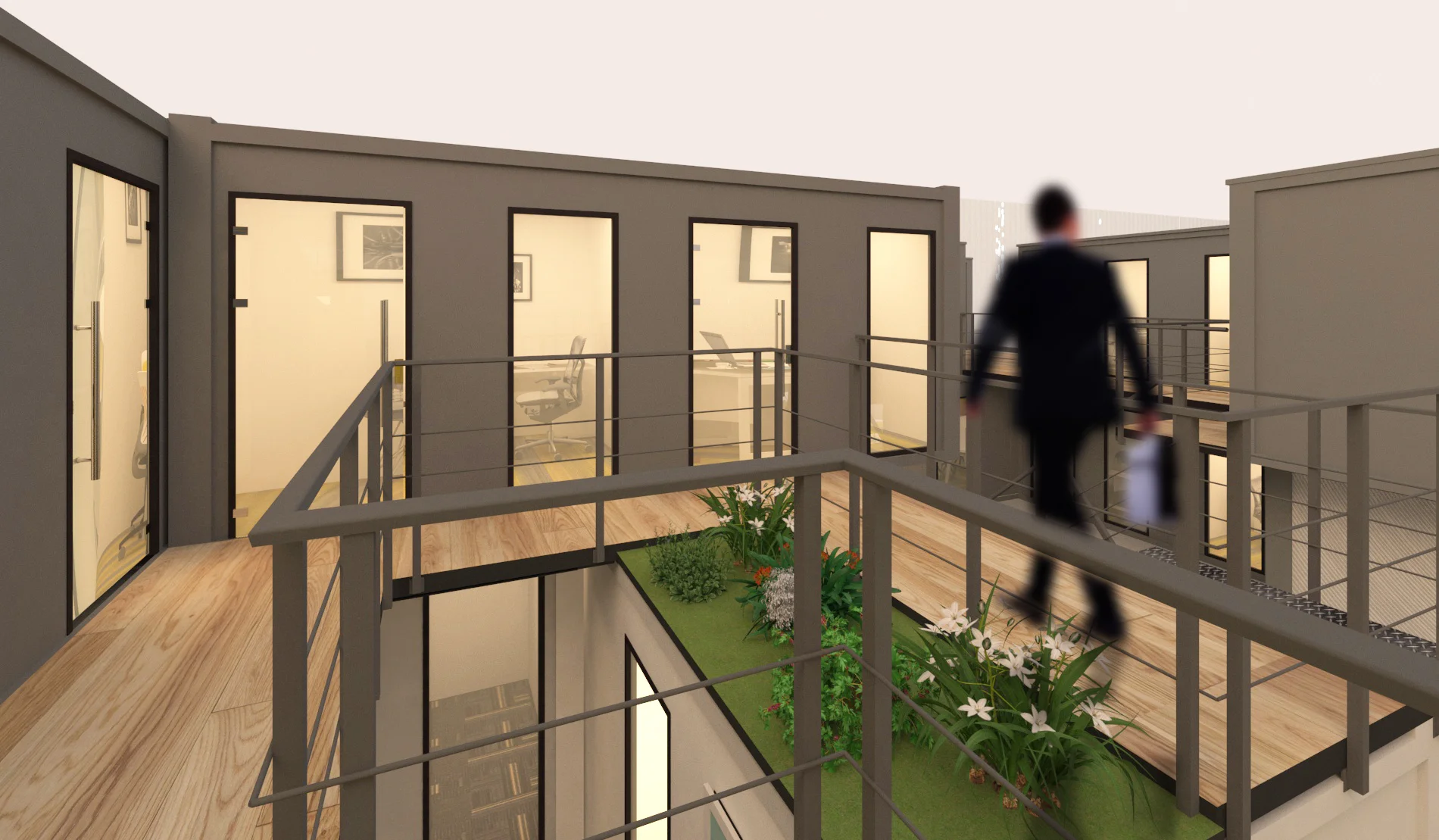 Container Office Interior Design - 3