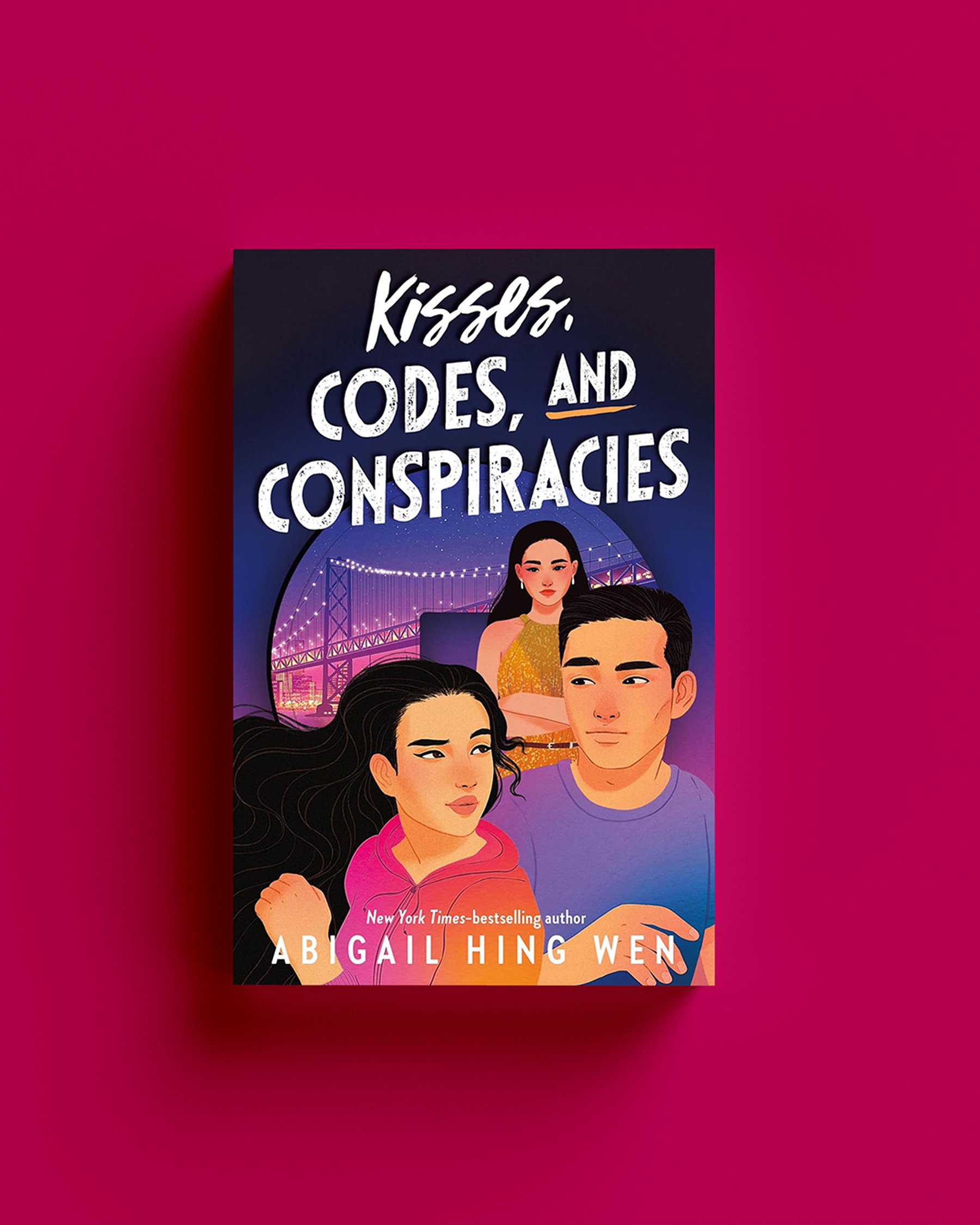 Cover for "Kisses, codes and conspiracies" by Abigail Hing Wen