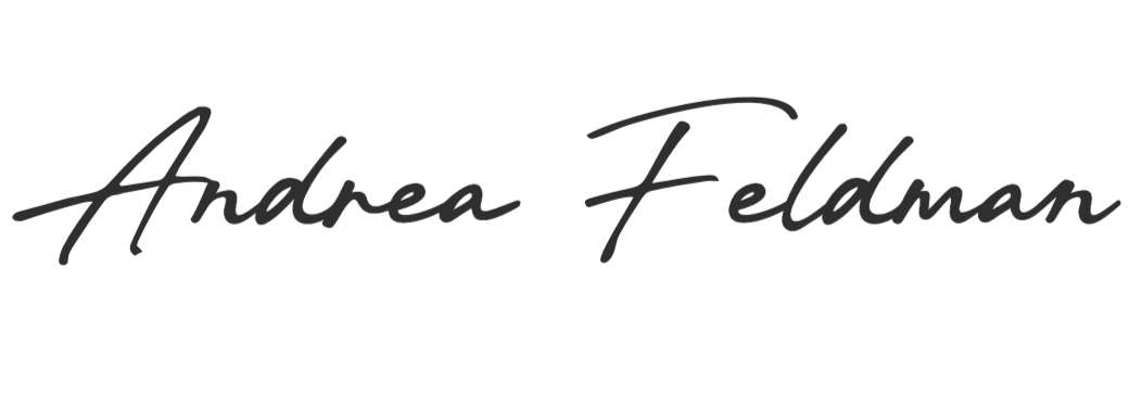 Signature of Andrea Feldman in black cursive handwriting.