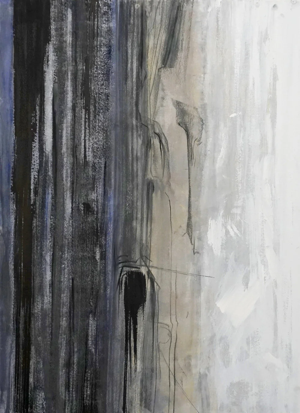 Untitled , 2016, pastel, charcoal, graphite and acrylic on paper, 30"x 22"