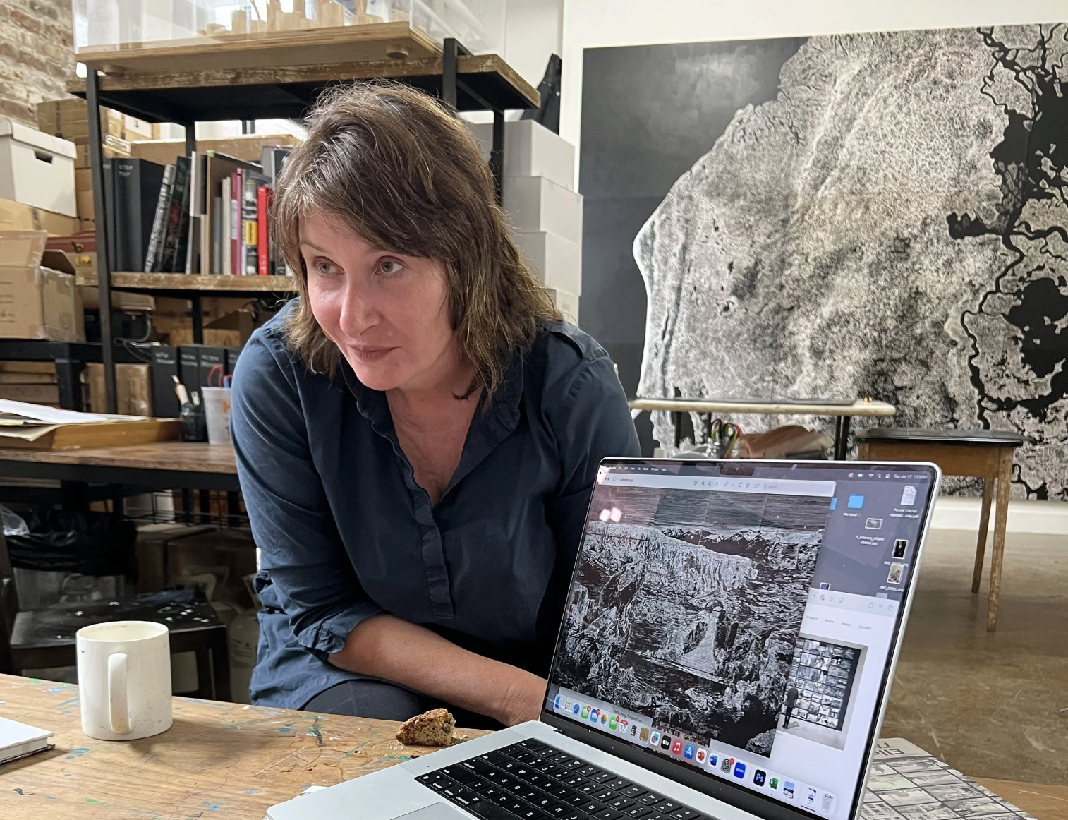 In the Studio with Ellen Harvey