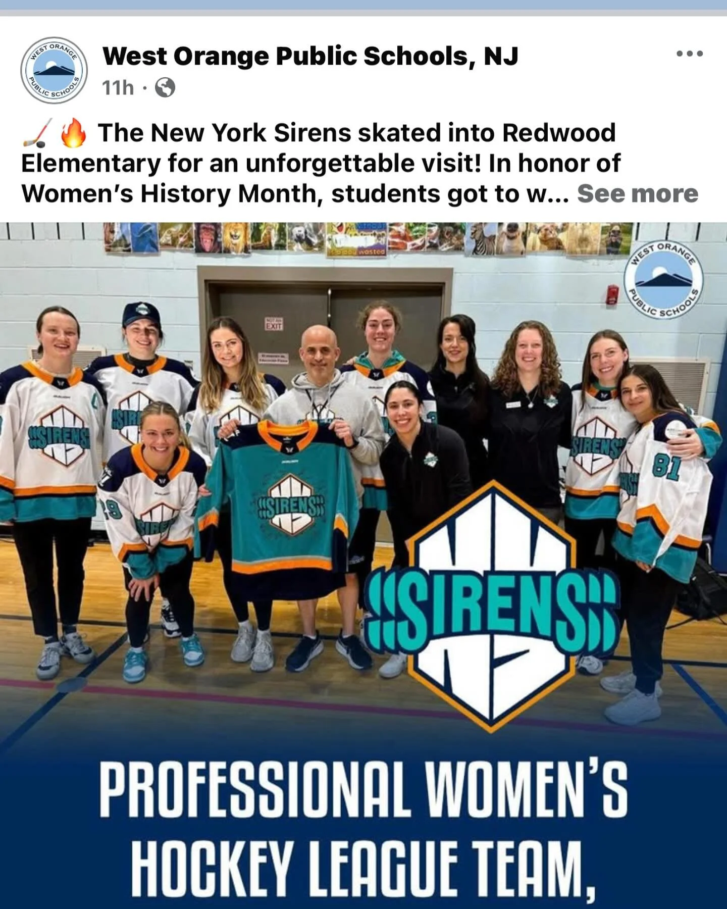https://www.facebook.com/share/p/1531ERT9AA/?mibextid=wwXIfr

Thank you to the New York Sirens for coming to my school and being great role models in West Orange and surrounding towns!