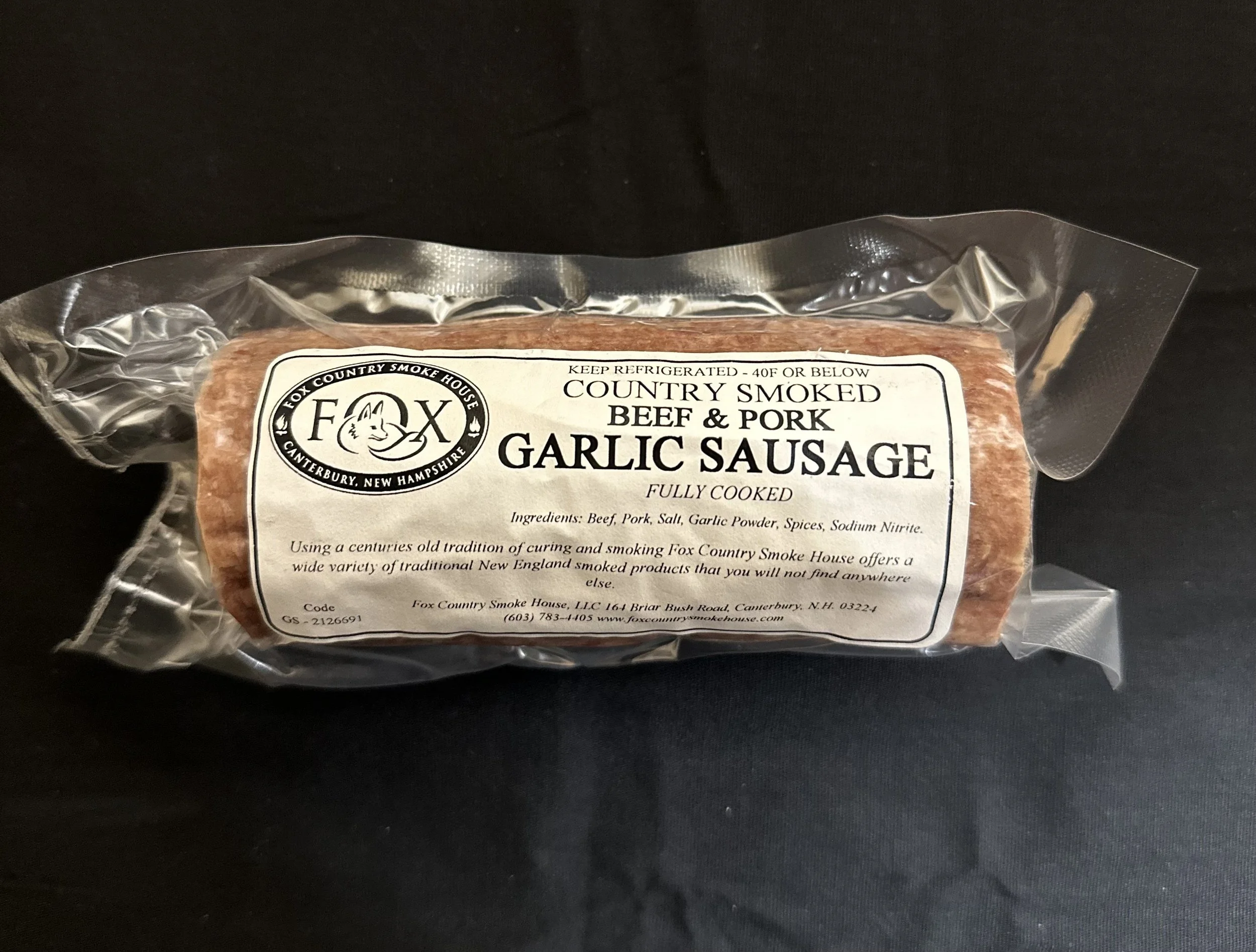 Smoked Garlic Sausage