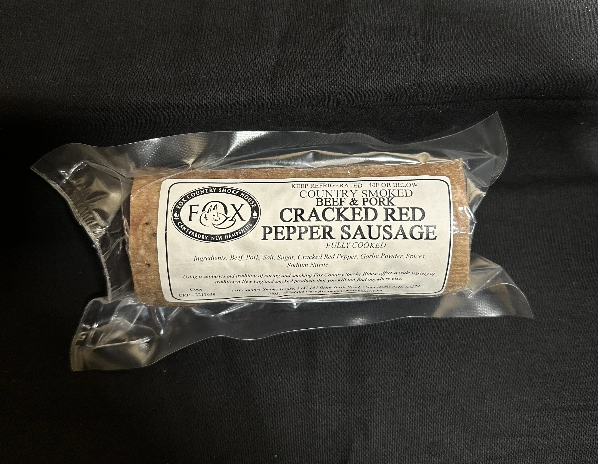 Smoked Cracked Red Pepper Sausage