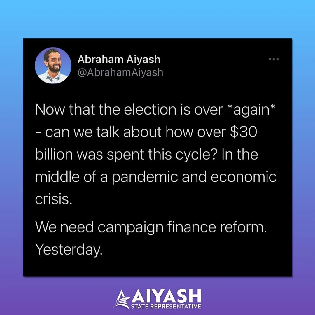 We need campaign finance reform.