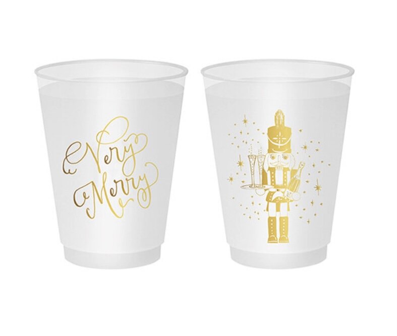 Very Merry Nutcracker Cup in Gold
