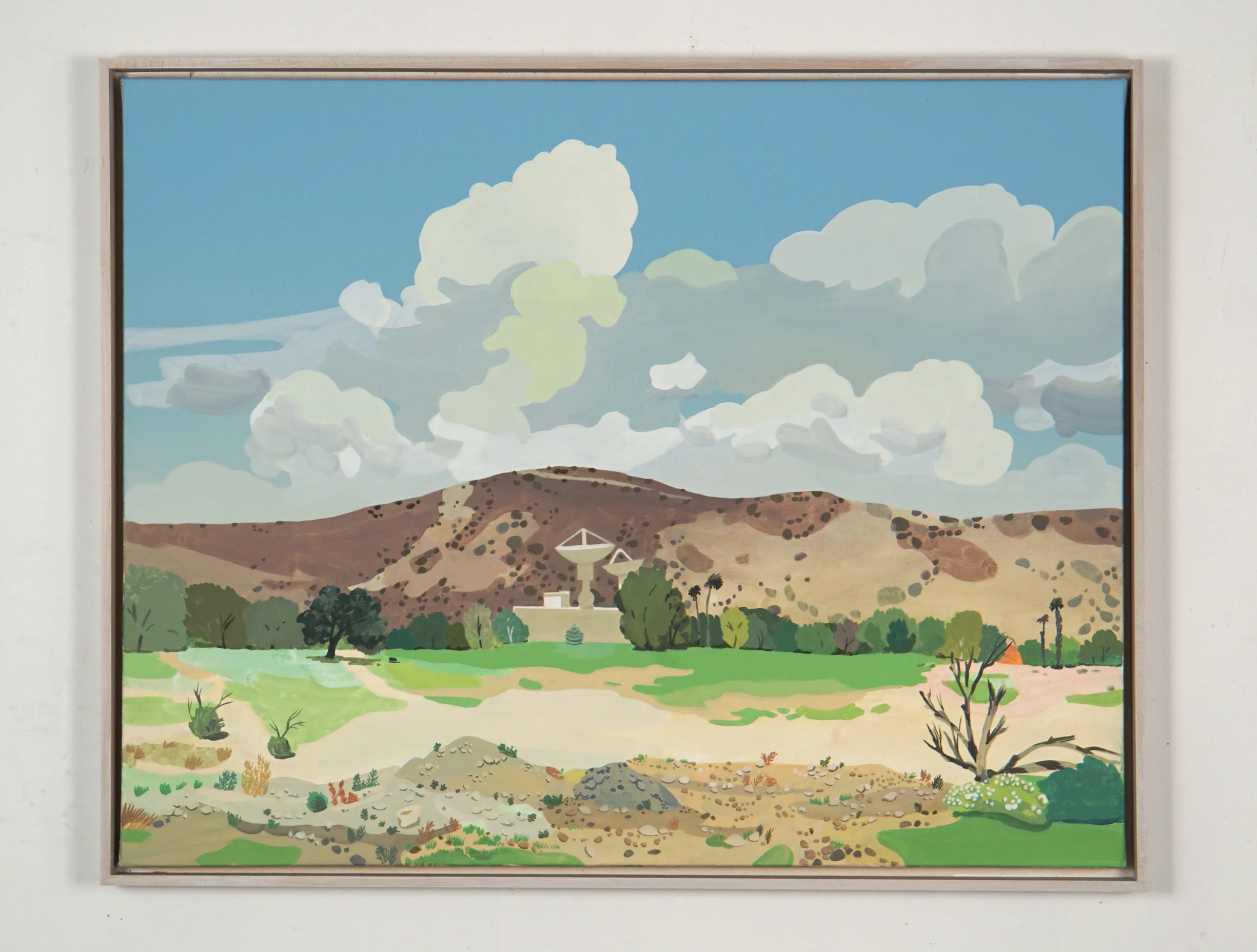 Untitled California Landscape 2 oil on muslin in artist frame 23" x 29" 2017