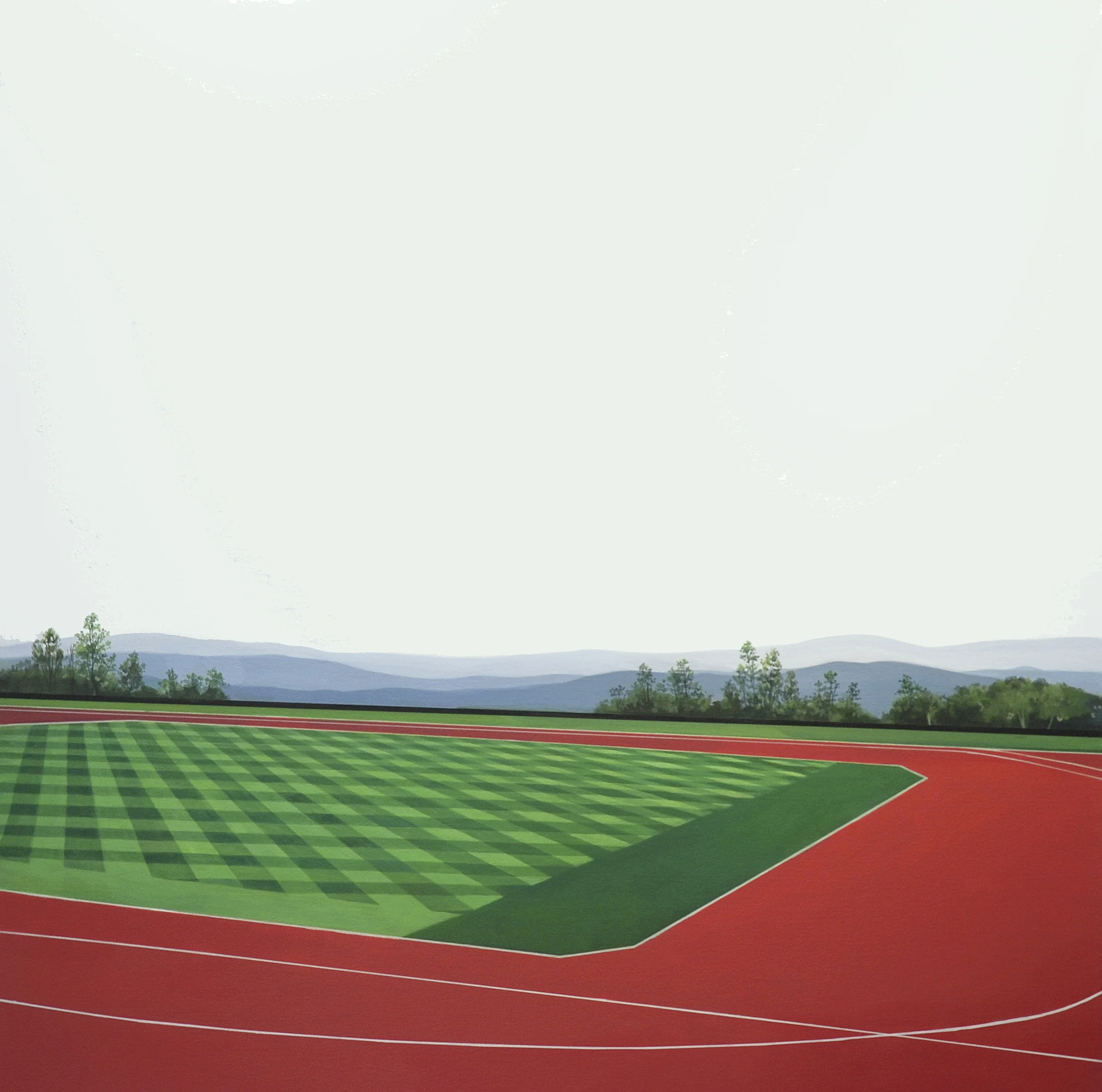 Track and Field acrylic on canvas 48 x 48" 2008