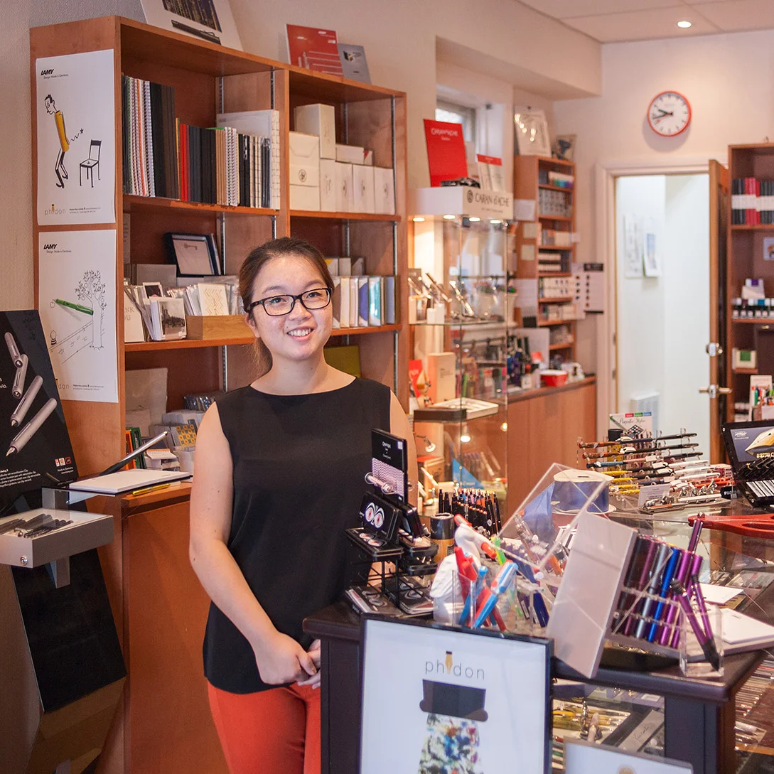 Elsa, our inks and paper wiz! (Image courtesy of Daniel Shen)
