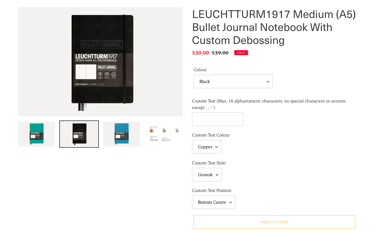 How to Add Free Embossing to your New Leuchtturm Notebook