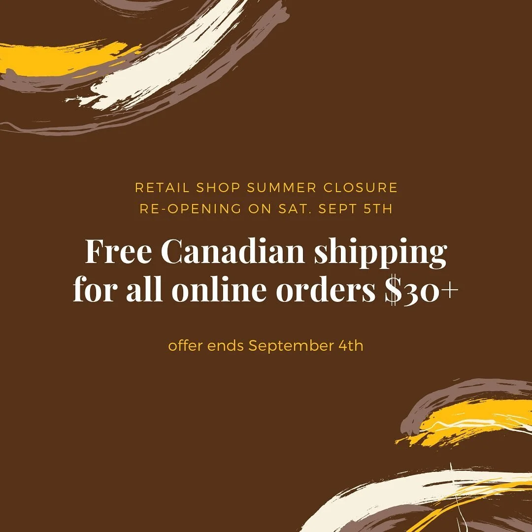 We&rsquo;re taking a short summer break this week! ⛱

Our shop will be closed for the week, but we&rsquo;ll be back on Saturday, Sept. 5th to help you with any last minute back-to-school shopping. Please note that store-pick-ups will not be possible 