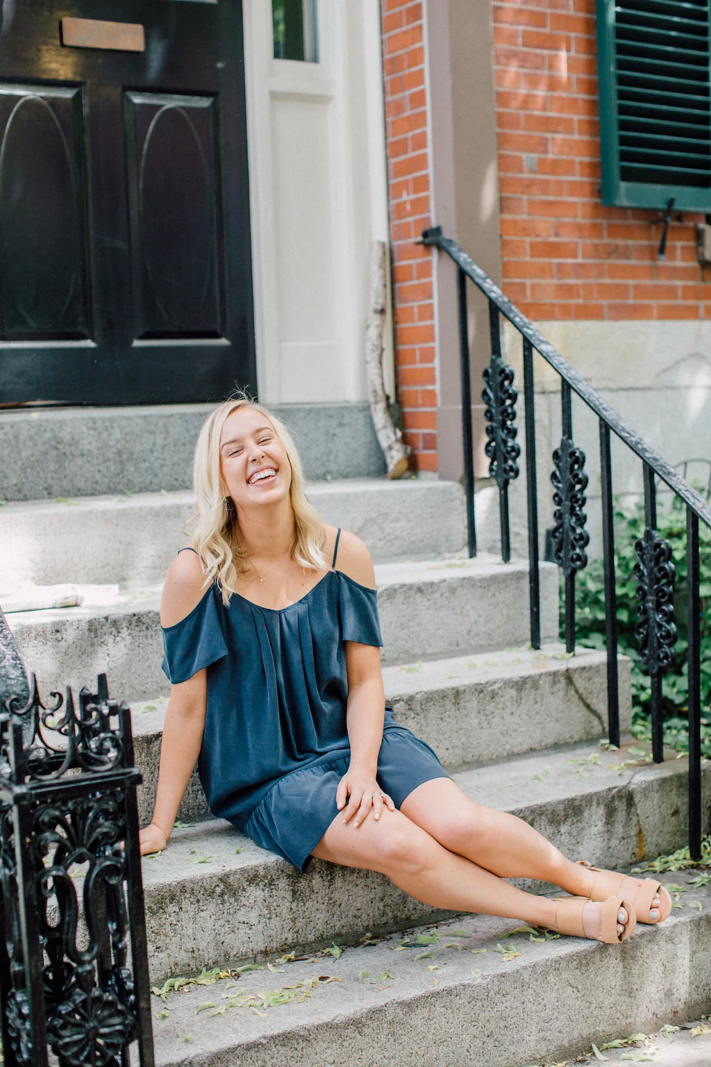 Just sitting on a stranger's steps - YOU KNOW.