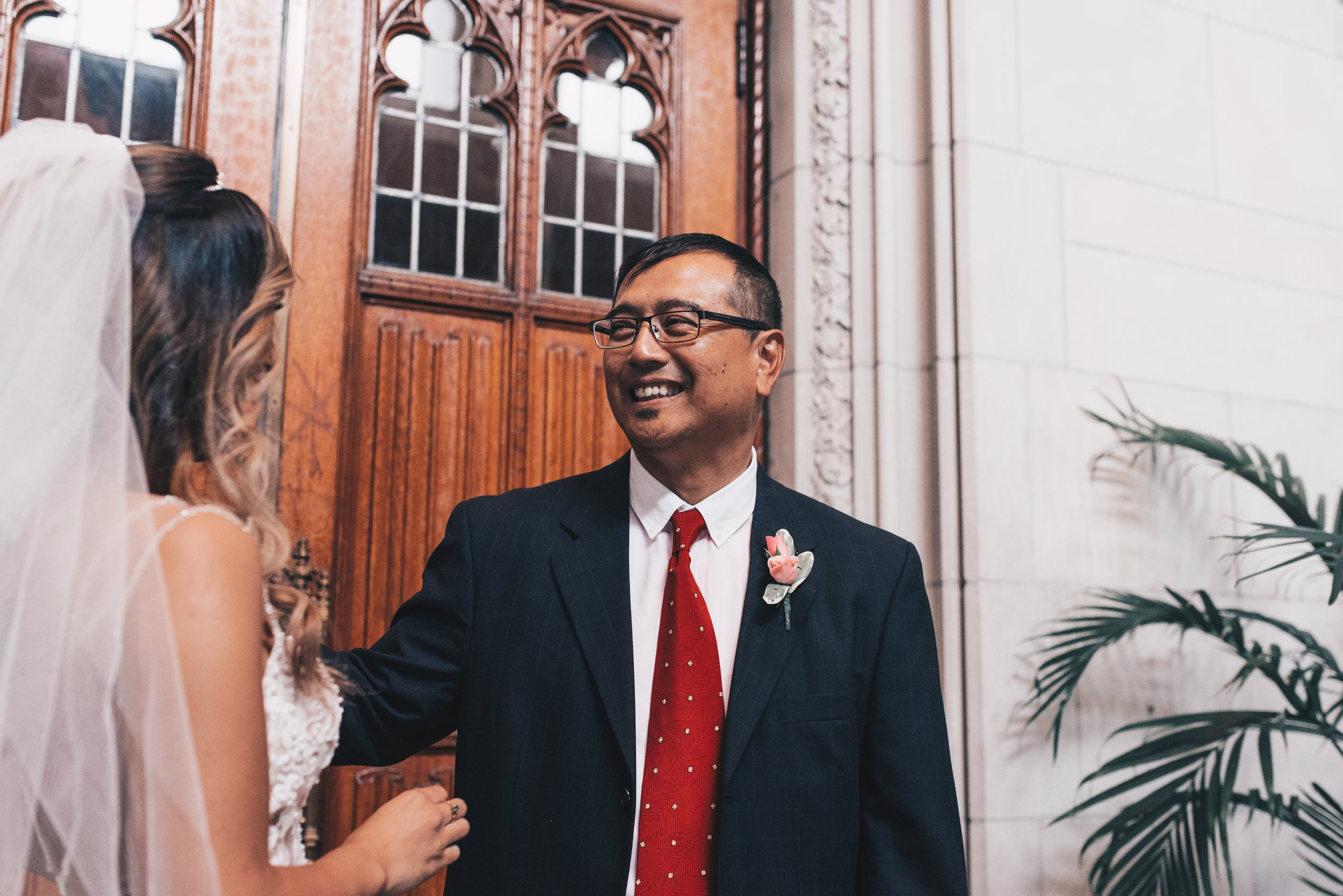 Chicago Bride and Groom Photos, Chicago Wedding, Chicago Wedding Photographer, Chicago Elopement Photographer, Father and Bride First Look