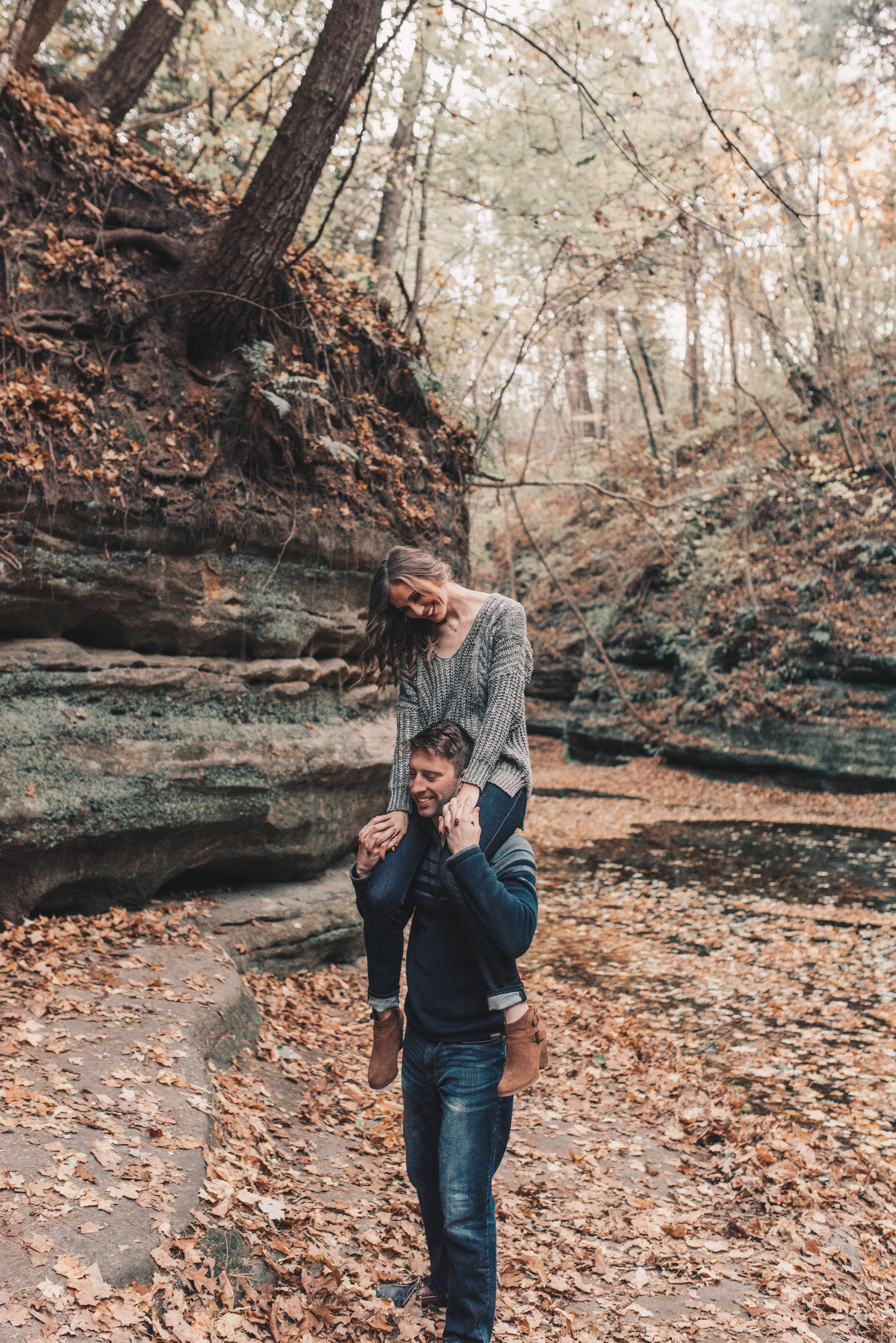 Adventurous Couples Photography, Illinois Engagement Session, Matthiessen State Park, Midwest Summer Engagement Session, Starved Rock, Matthiessen State Park Engagement Photos