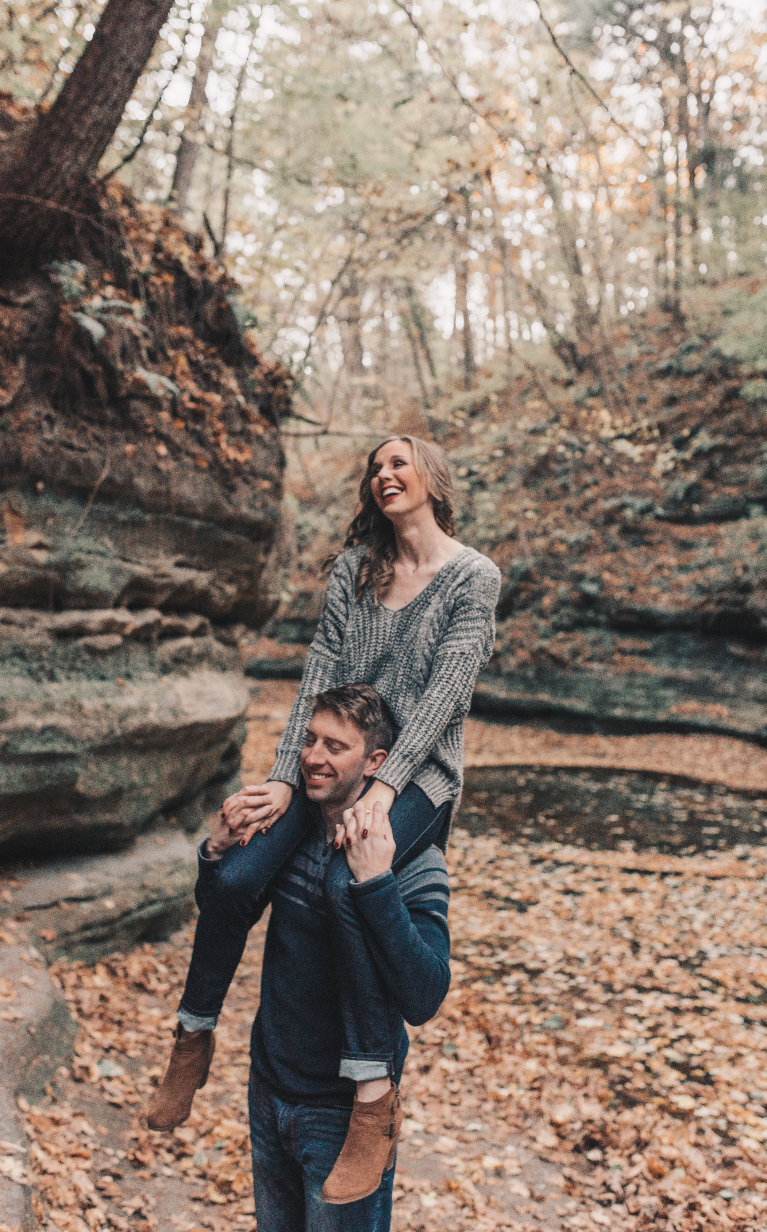 Adventurous Couples Photography, Illinois Engagement Session, Matthiessen State Park, Midwest Summer Engagement Session, Starved Rock, Matthiessen State Park Engagement Photos