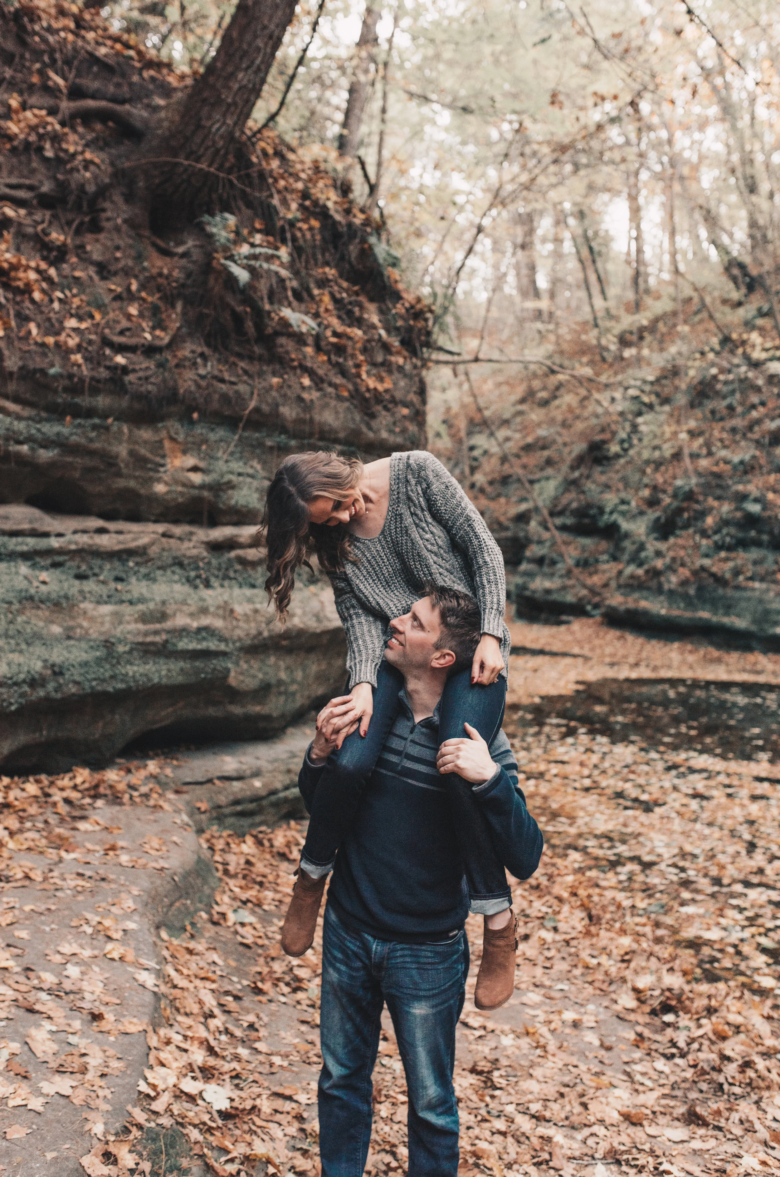 Adventurous Couples Photography, Illinois Engagement Session, Matthiessen State Park, Midwest Summer Engagement Session, Starved Rock, Matthiessen State Park Engagement Photos
