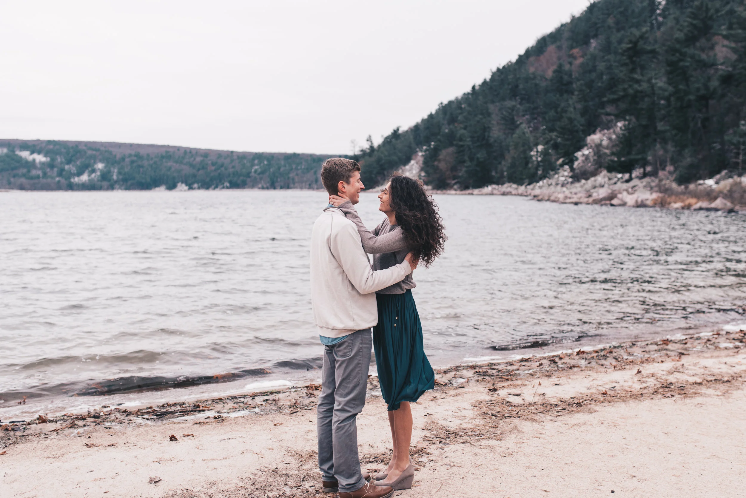 Devils Lake State Park Engagement Session, Devils Lake State Park, Devils Lake State Park Elopement, Adventurous Engagement Session, Adventurous Couples