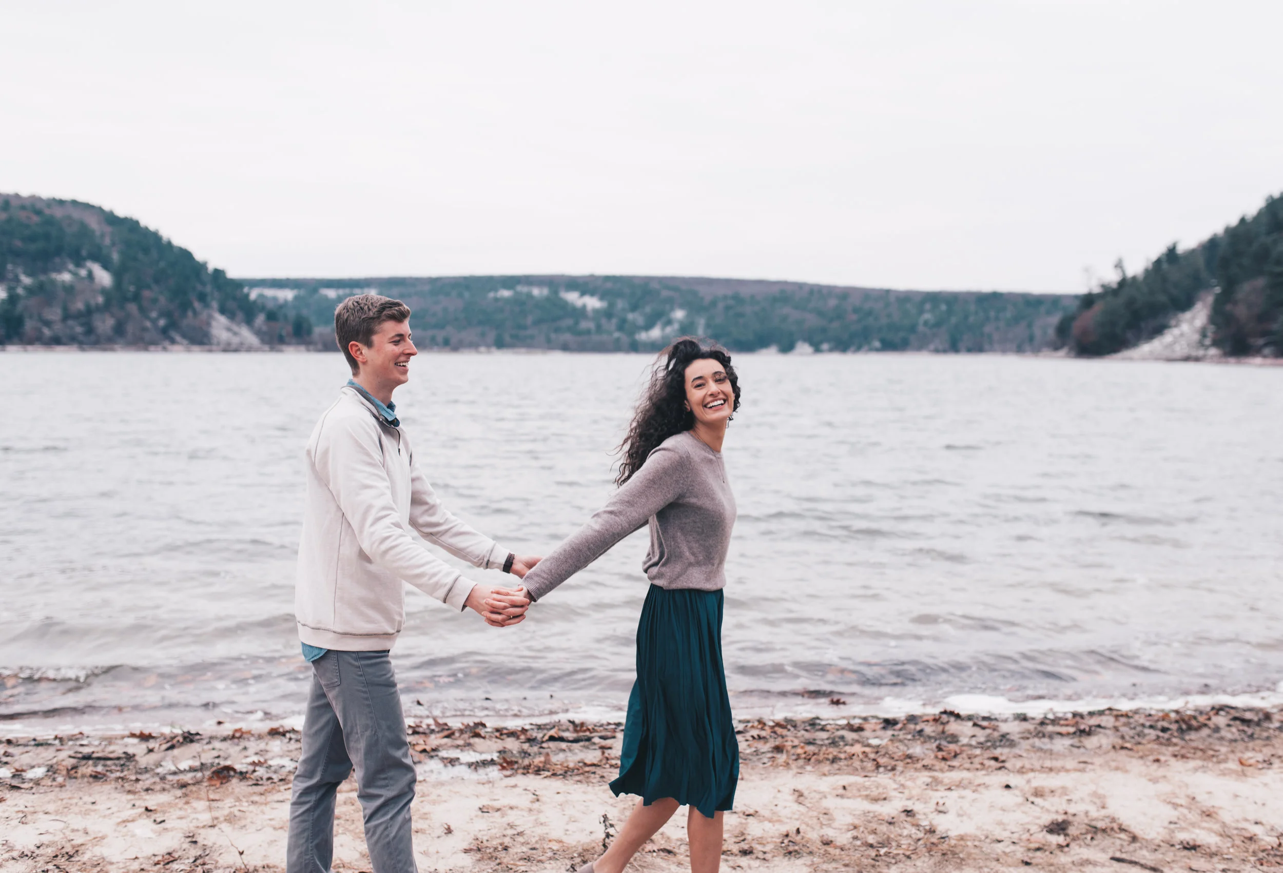 Devils Lake State Park Engagement Session, Devils Lake State Park, Devils Lake State Park Elopement, Adventurous Engagement Session, Adventurous Couples