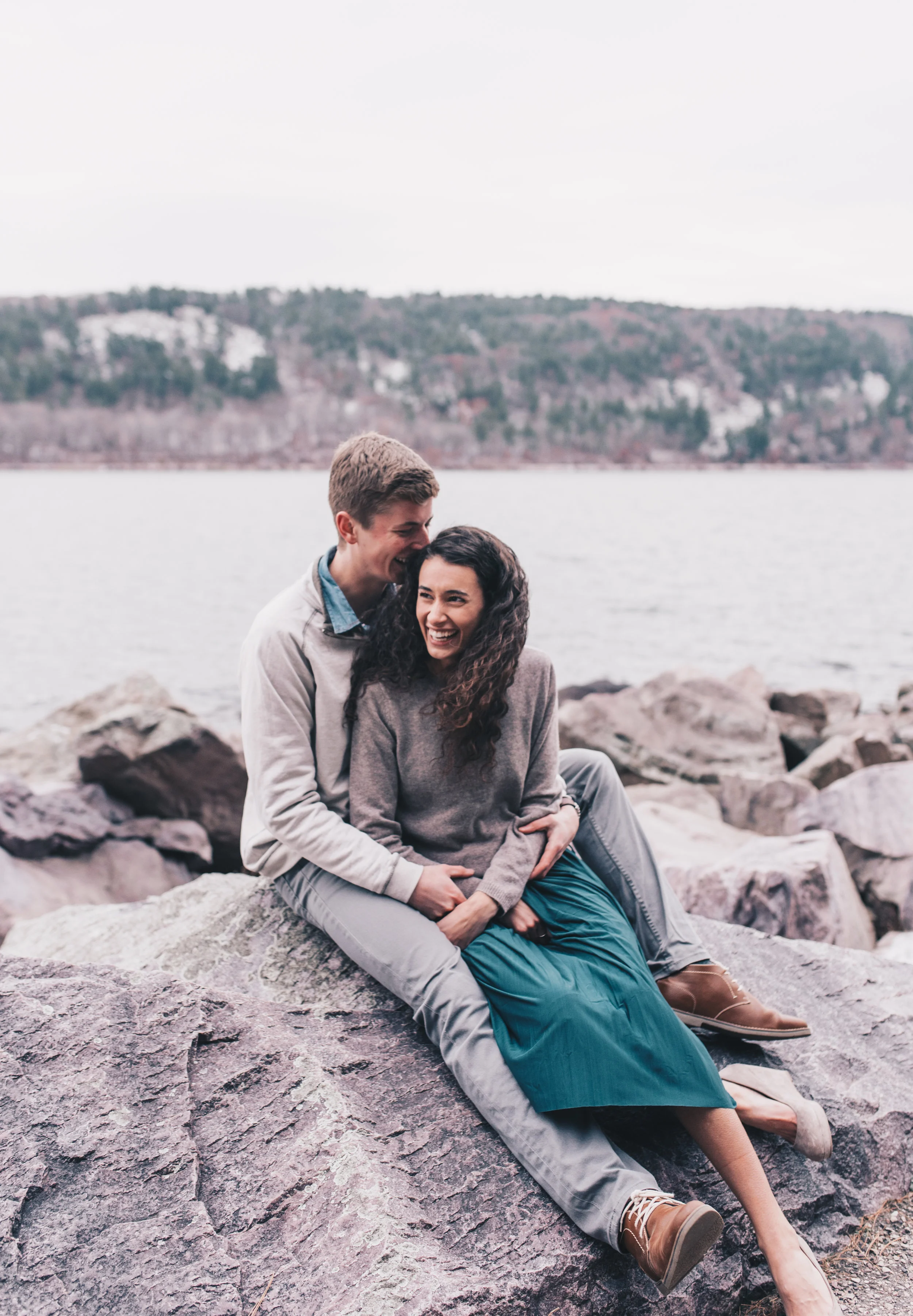 Devils Lake State Park Engagement Session, Devils Lake State Park, Devils Lake State Park Elopement, Adventurous Engagement Session, Adventurous Couples