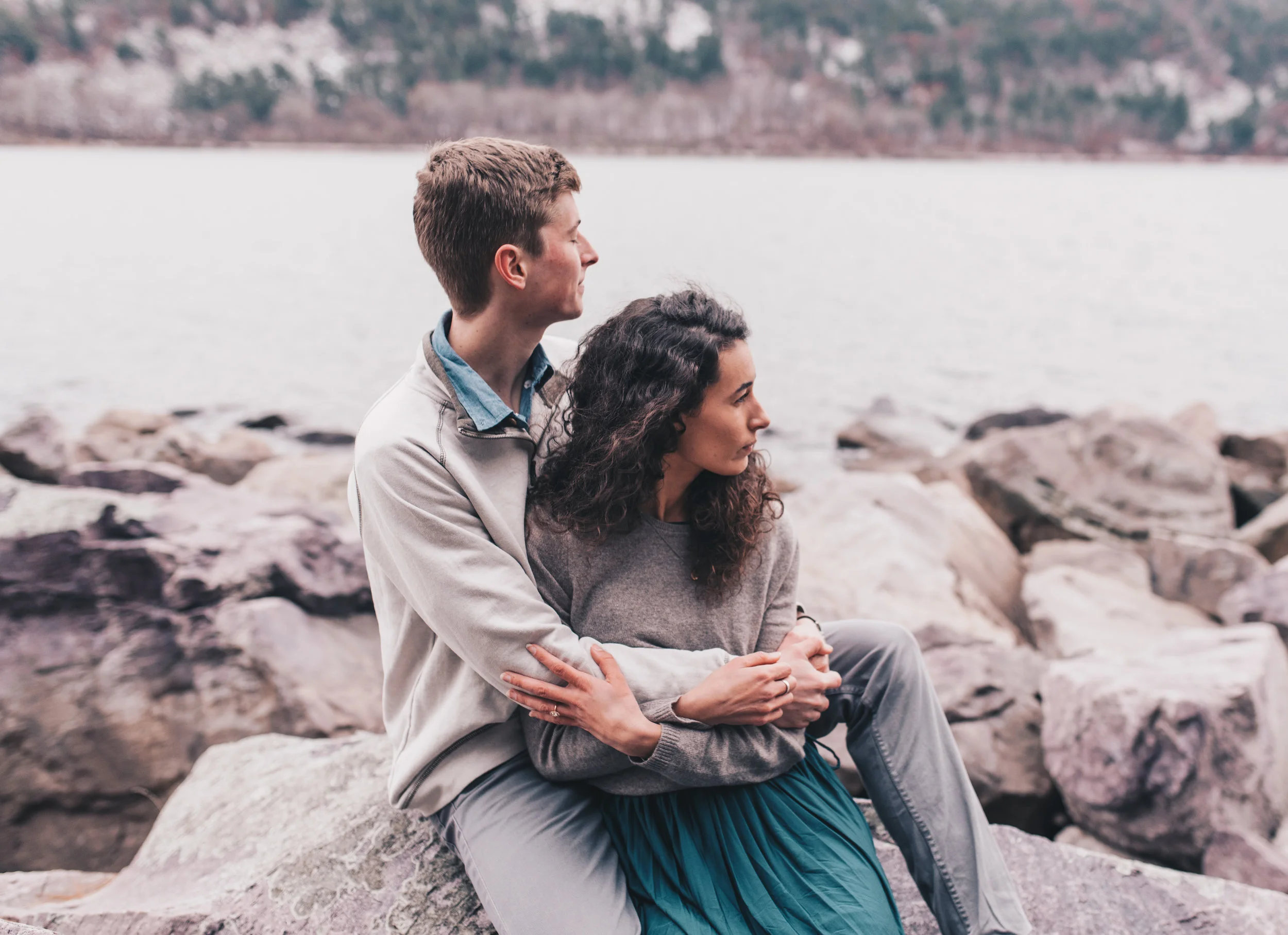 Devils Lake State Park Engagement Session, Devils Lake State Park, Devils Lake State Park Elopement, Adventurous Engagement Session, Adventurous Couples