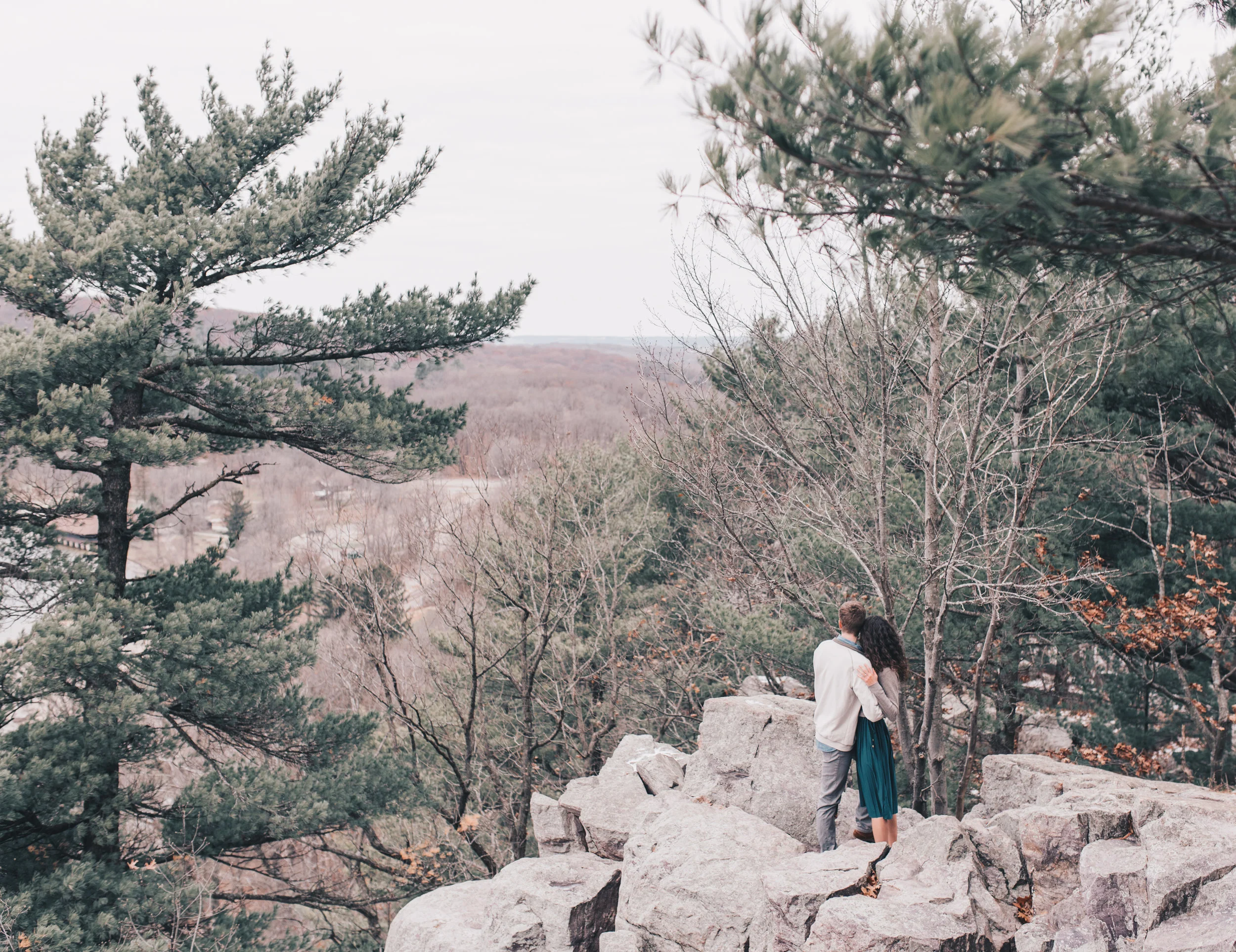 Devils Lake State Park Engagement Session, Devils Lake State Park, Devils Lake State Park Elopement, Adventurous Engagement Session, Adventurous Couples