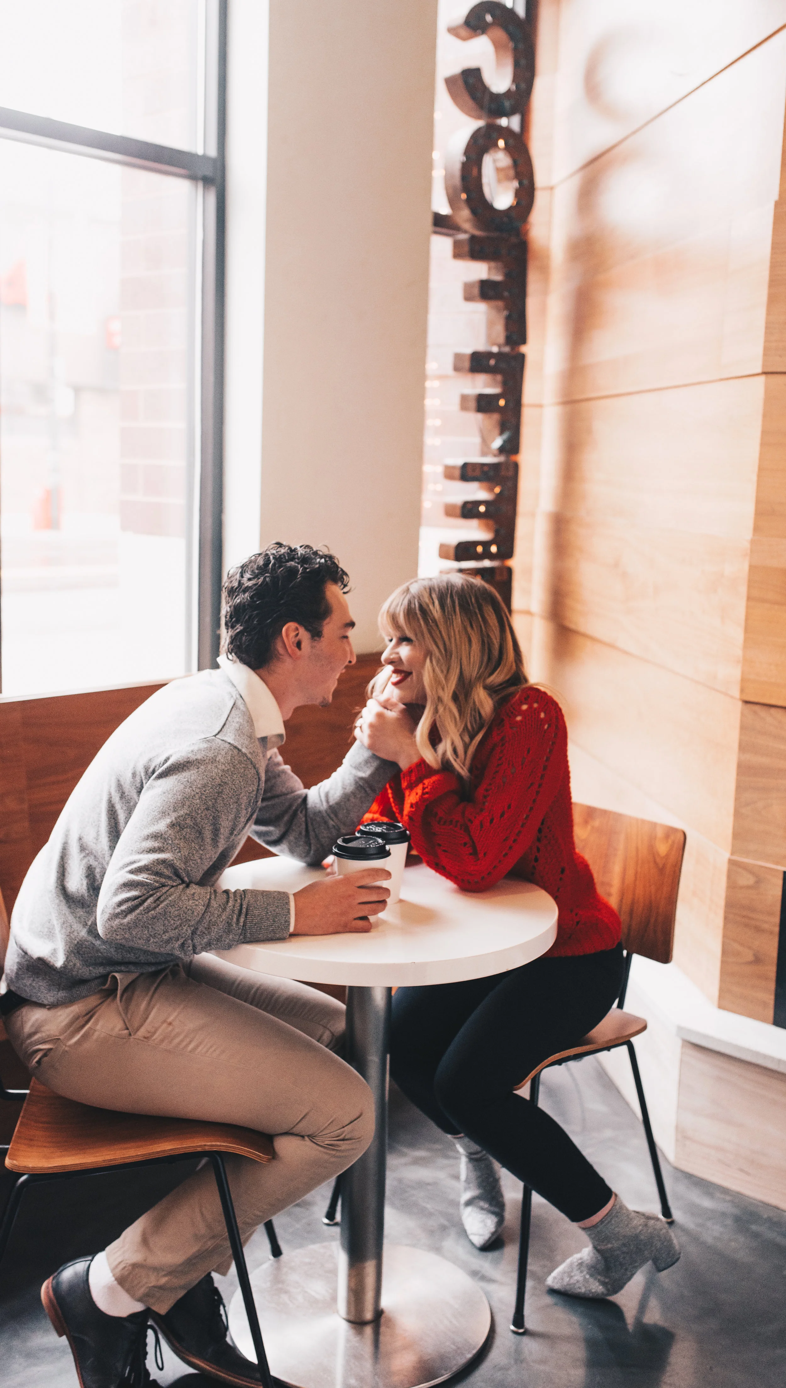 Chicago Coffee Shop Engagement Shoot, Chicago Couples Photography, Chicago Engagement Photography, Coffee Shop Couples Photography
