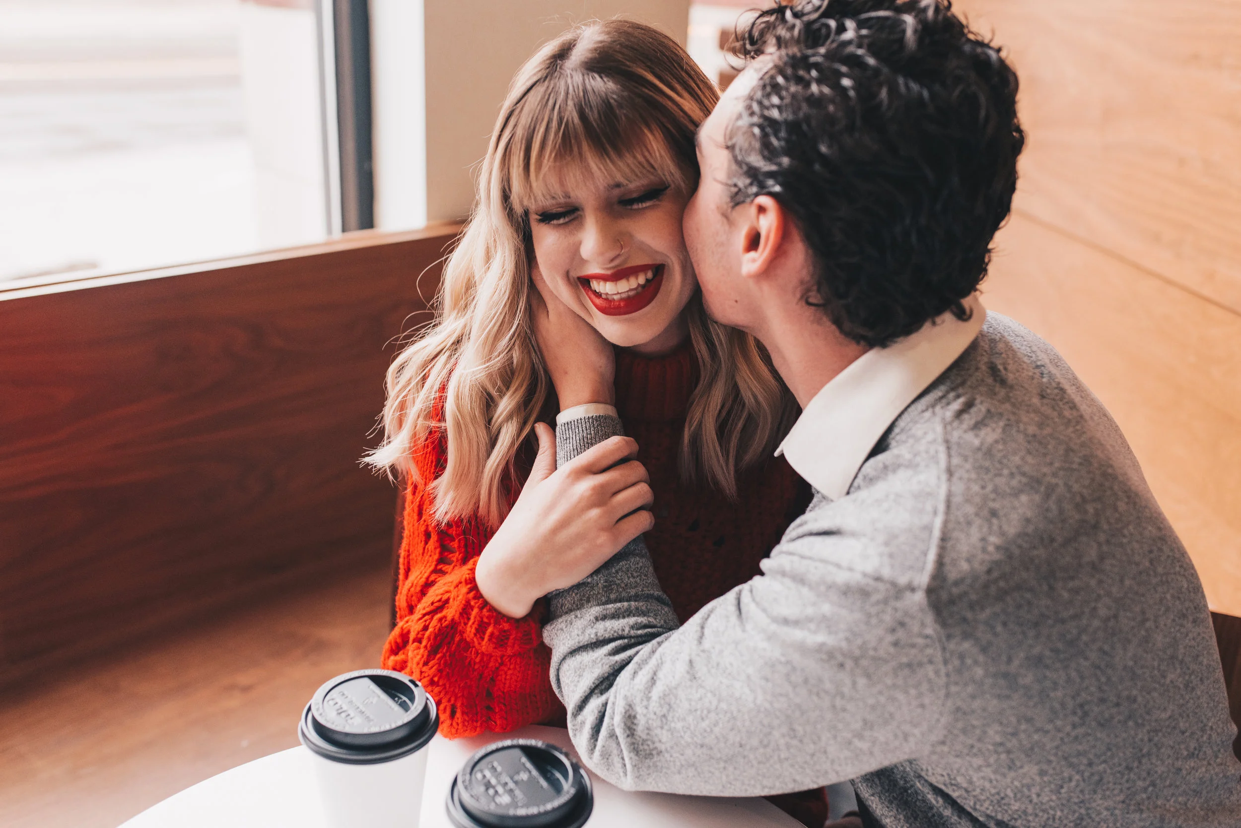 Chicago Coffee Shop Engagement Shoot, Chicago Couples Photography, Chicago Engagement Photography, Coffee Shop Couples Photography