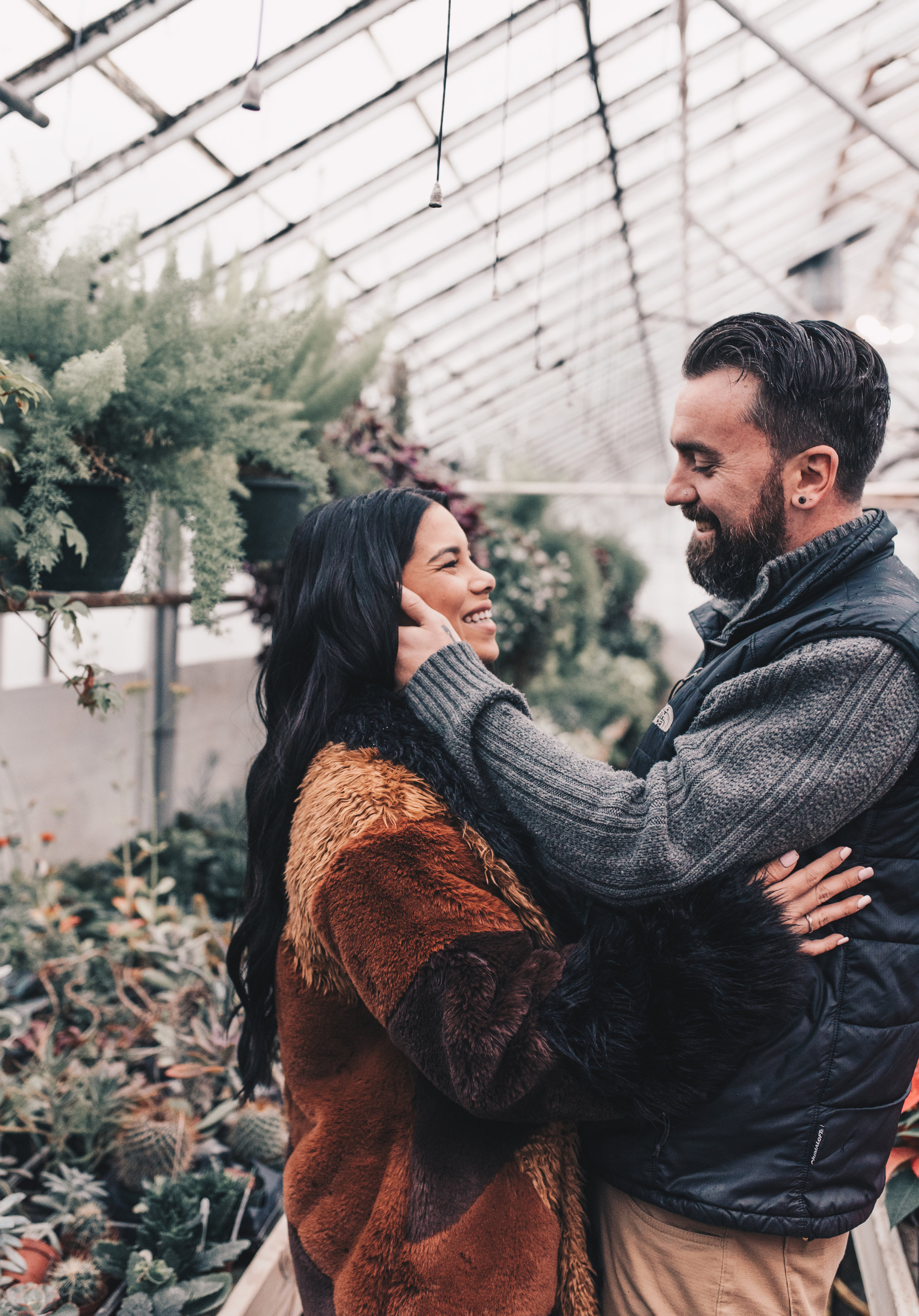 Greenhouse Couples Photography, Greenhouse Engagement Photography, Illinois Photographer