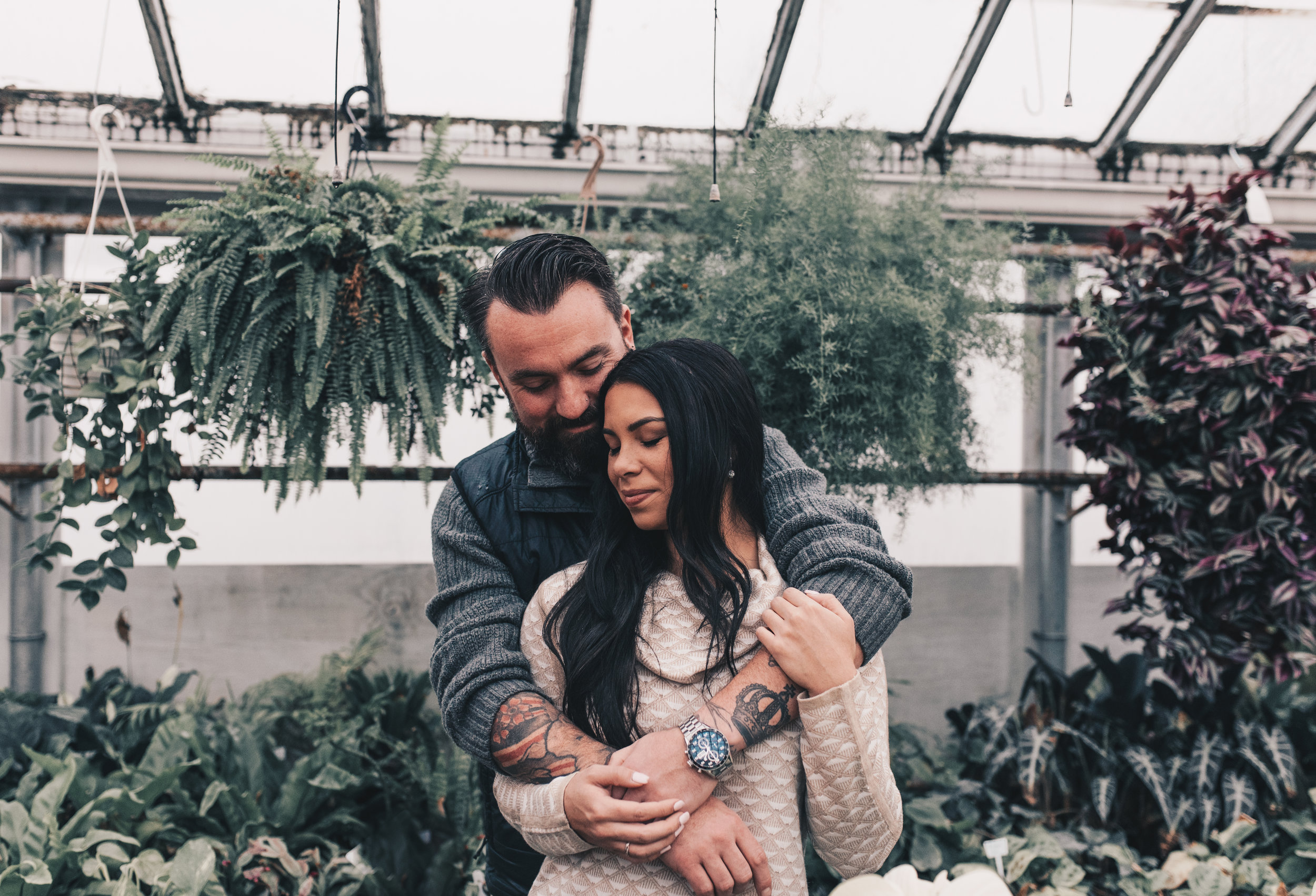 Greenhouse Couples Photography, Greenhouse Engagement Photography, Illinois Photographer