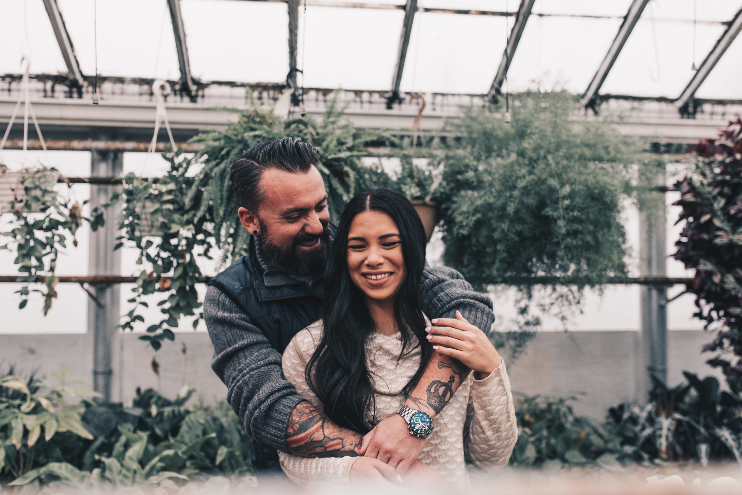 Greenhouse Couples Photography, Greenhouse Engagement Photography, Illinois Photographer