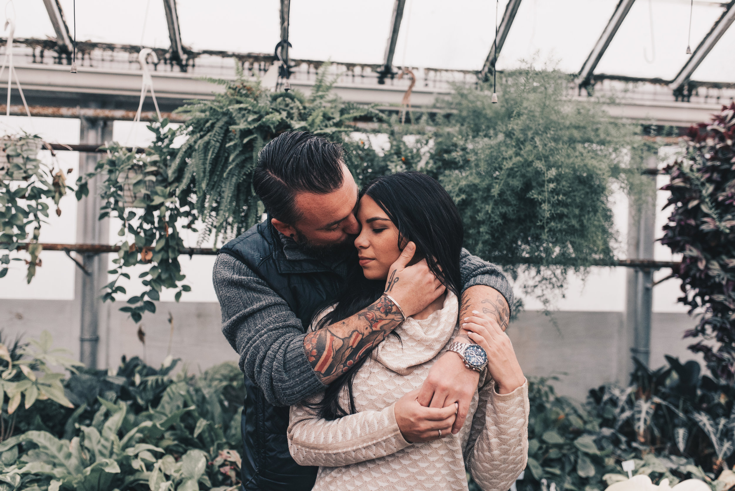 Greenhouse Couples Photography, Greenhouse Engagement Photography, Illinois Photographer