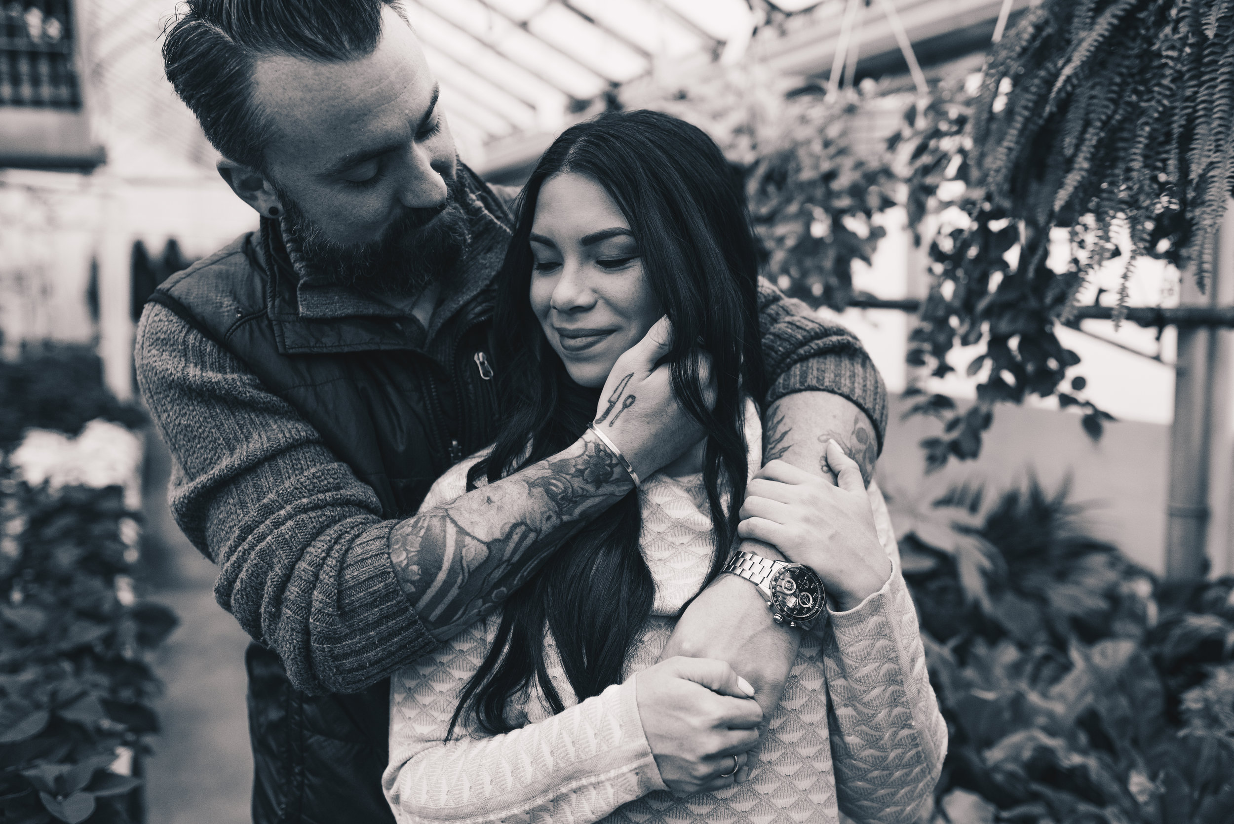 Greenhouse Couples Photography, Greenhouse Engagement Photography, Illinois Couples Photographer