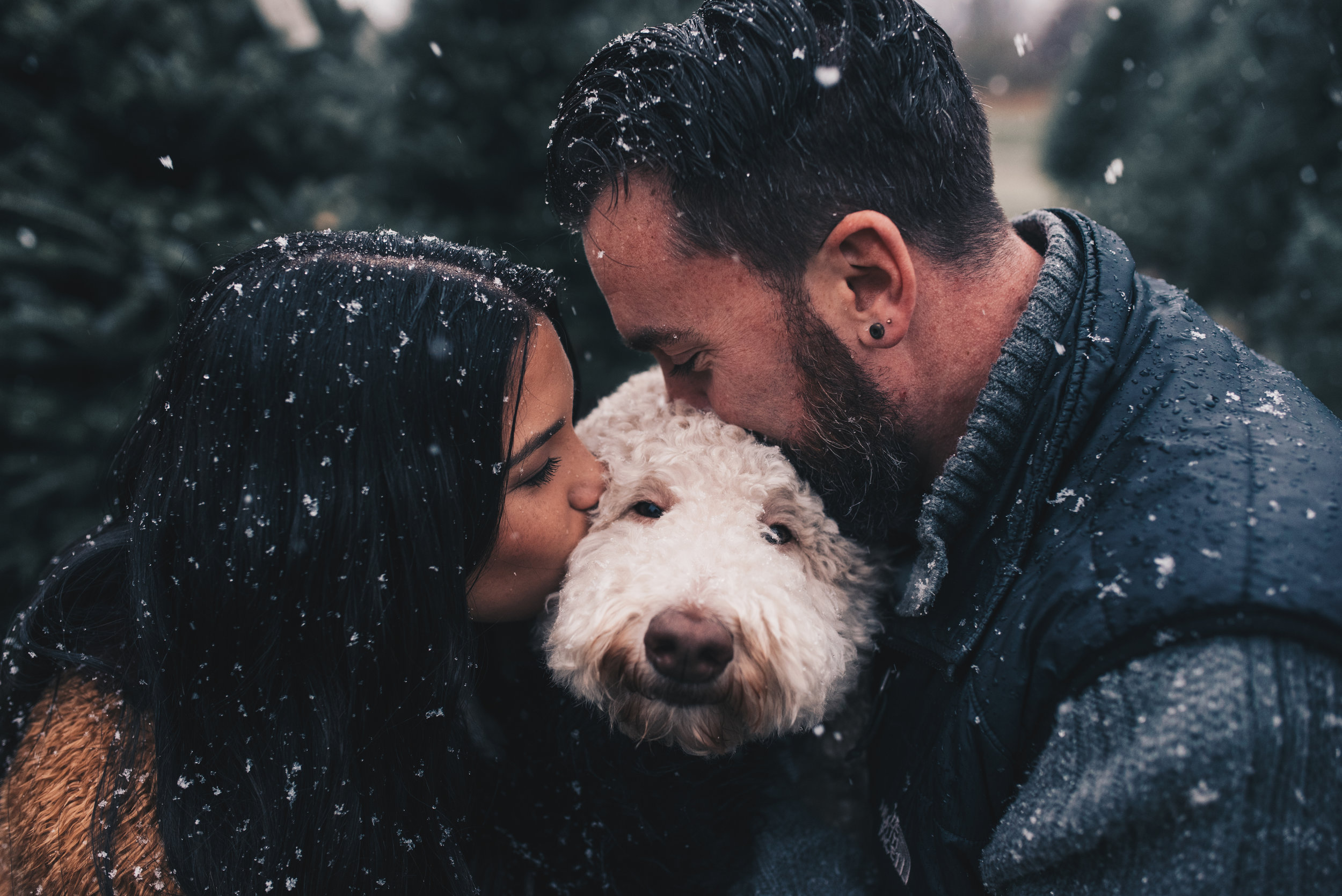 Winter Couples Photography, Winter Engagement Photography, Winter Wonderland Couples Photos, Illinois Couples Photographer