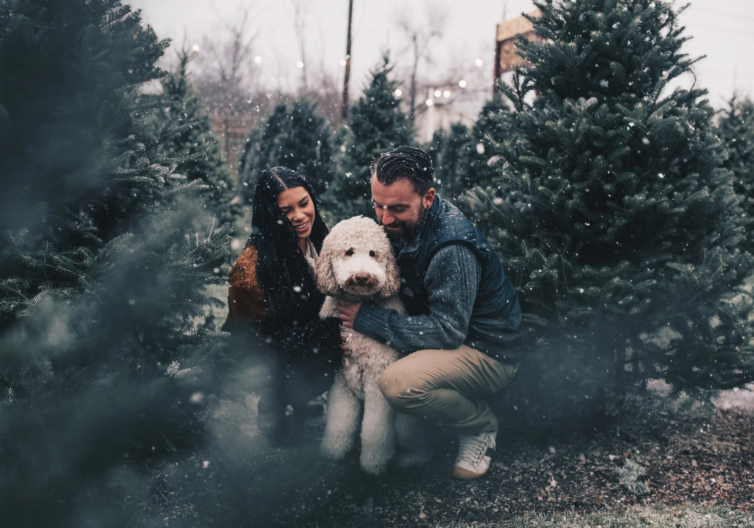 Winter Couples Photography, Winter Engagement Photography, Winter Wonderland Couples Photos, Illinois Couples Photographer