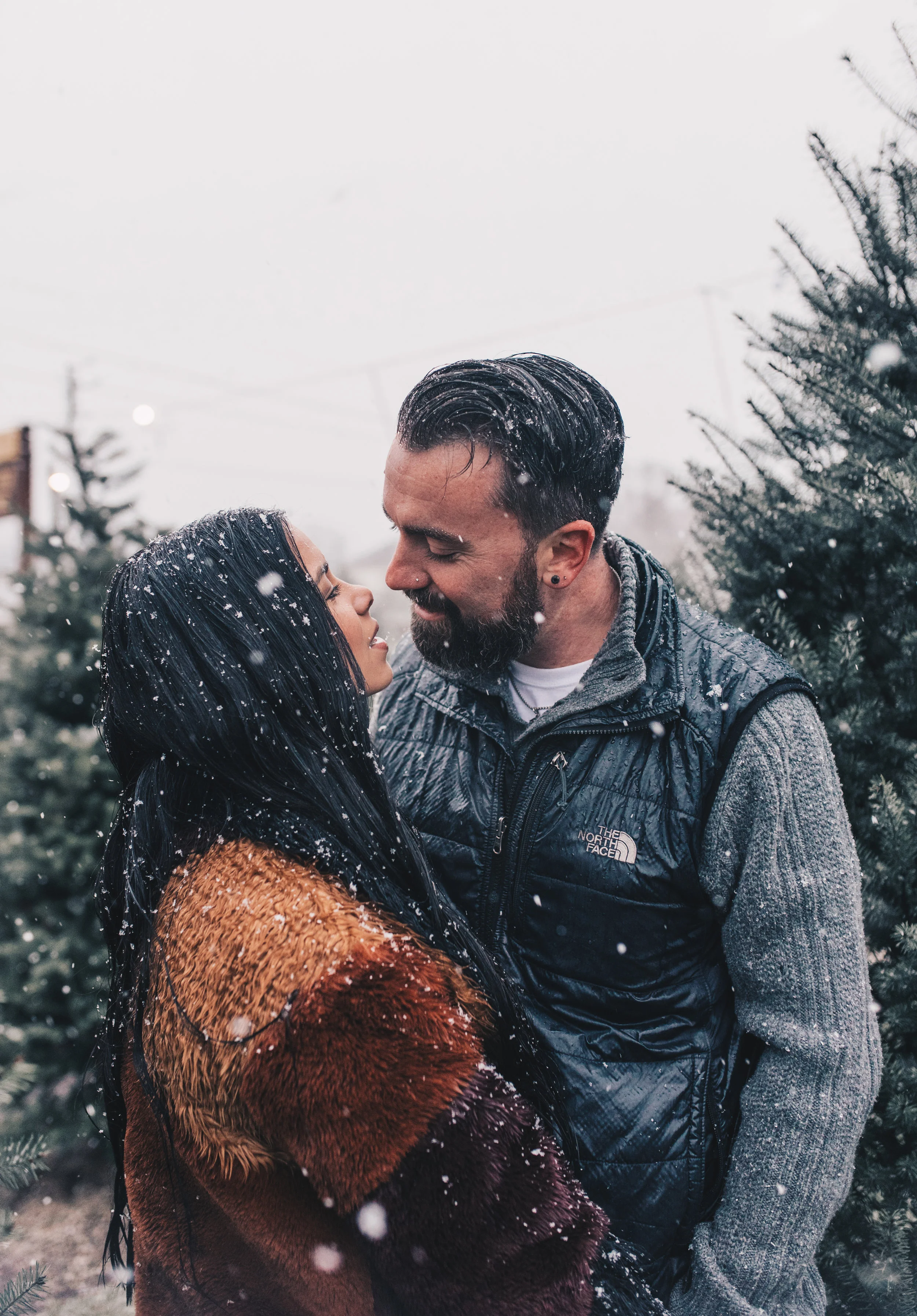 Winter Couples Photography, Winter Engagement Photography, Winter Wonderland Couples Photos, Illinois Couples Photographer