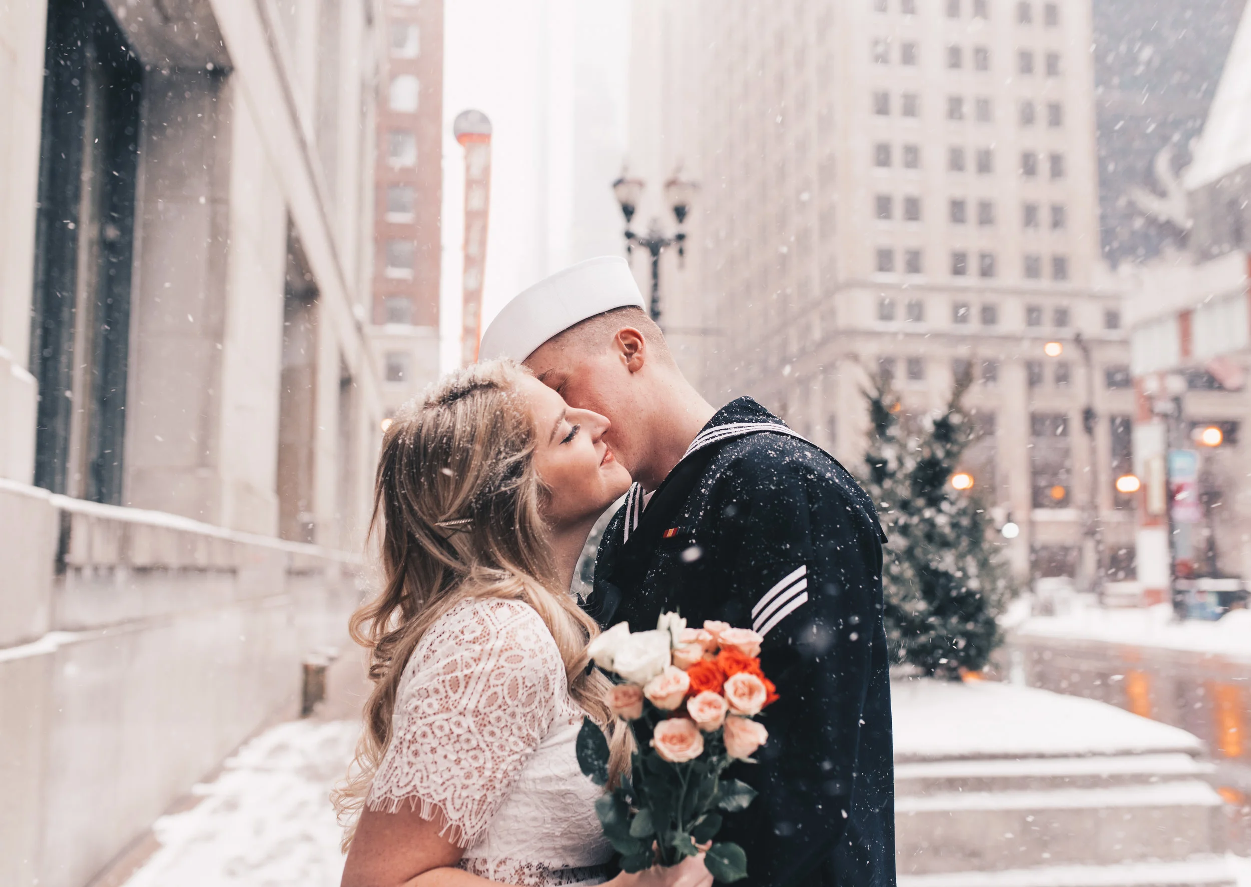 Jacob &amp; Hailey // Winter Courthouse Chicago Elopement