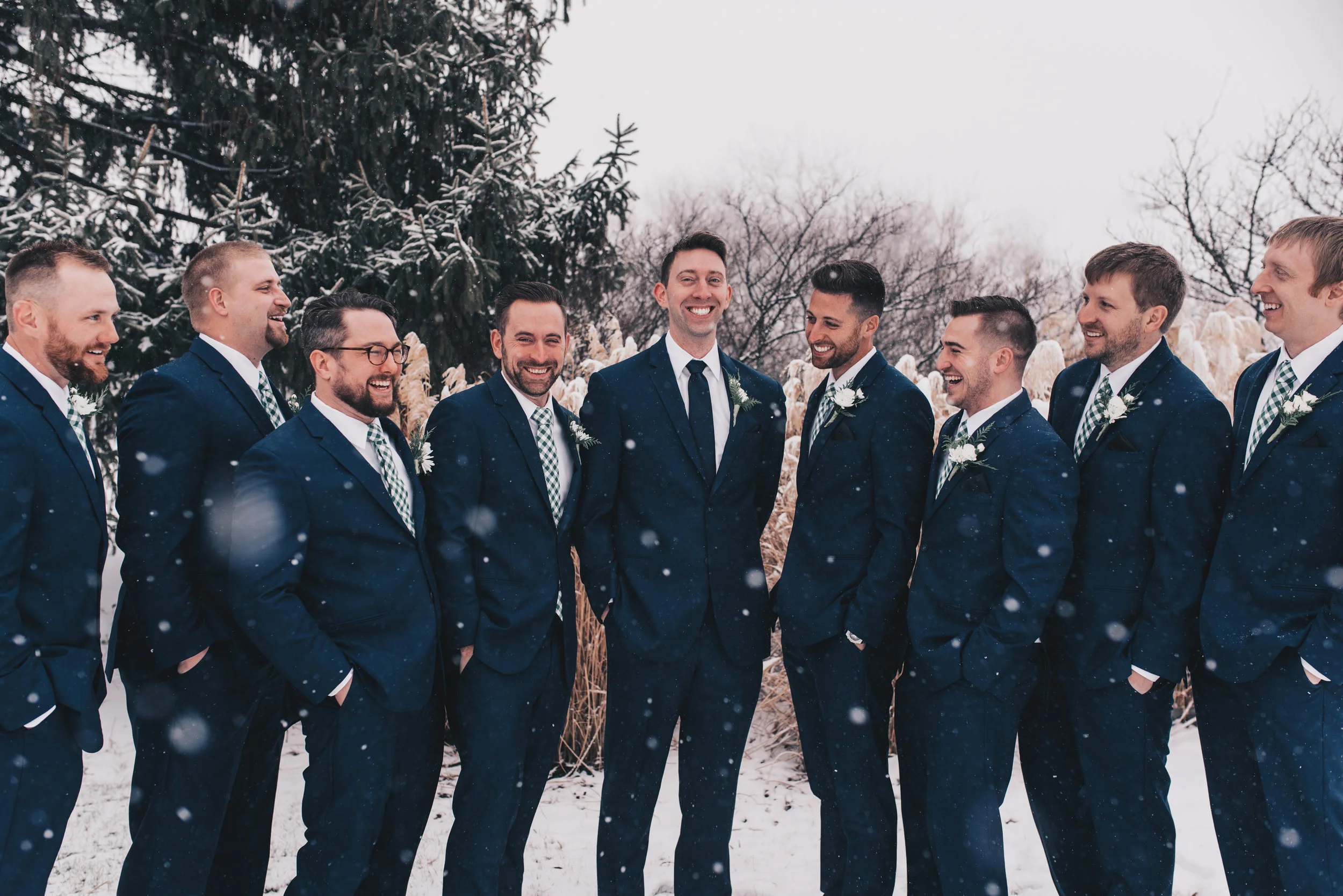 Winter Wedding, Chicago Winter Wedding, Chicago Wedding Photographer, Illinois Wedding, Illinois Wedding Photographer, Classy Modern Wedding, Groomsmen Photos, Bride And Groom Photos