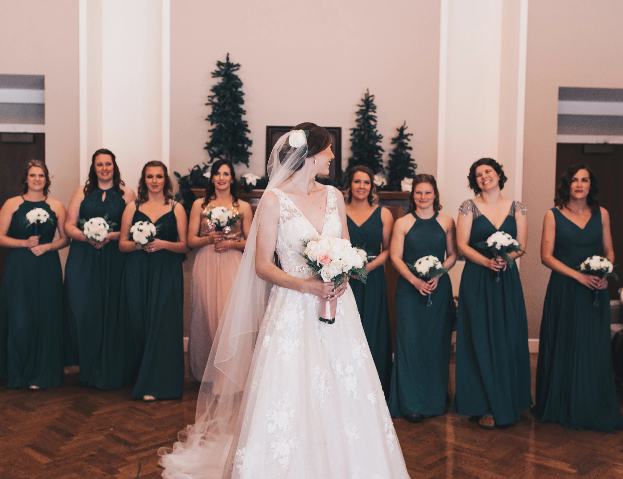 Winter Wedding, Chicago Winter Wedding, Chicago Wedding Photographer, Illinois Wedding, Illinois Wedding Photographer, Classy Modern Wedding, Bridesmaid Photos, Bride And Bridesmaid Photos