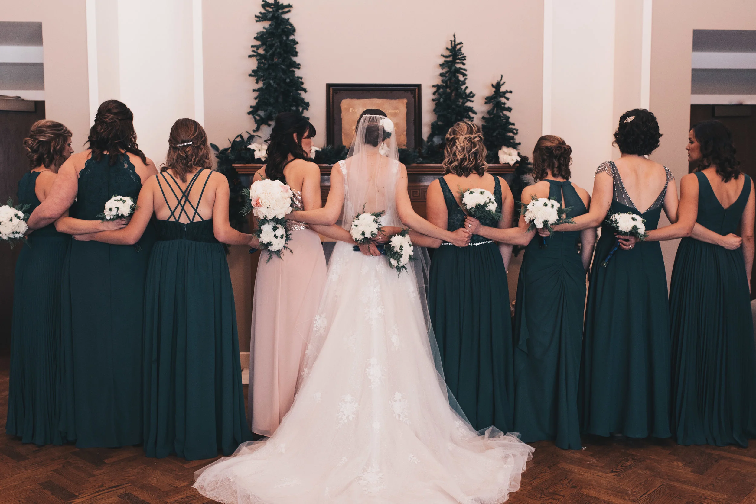 Winter Wedding, Chicago Winter Wedding, Chicago Wedding Photographer, Illinois Wedding, Illinois Wedding Photographer, Classy Modern Wedding, Bridesmaid Photos, Bride And Bridesmaid Photos