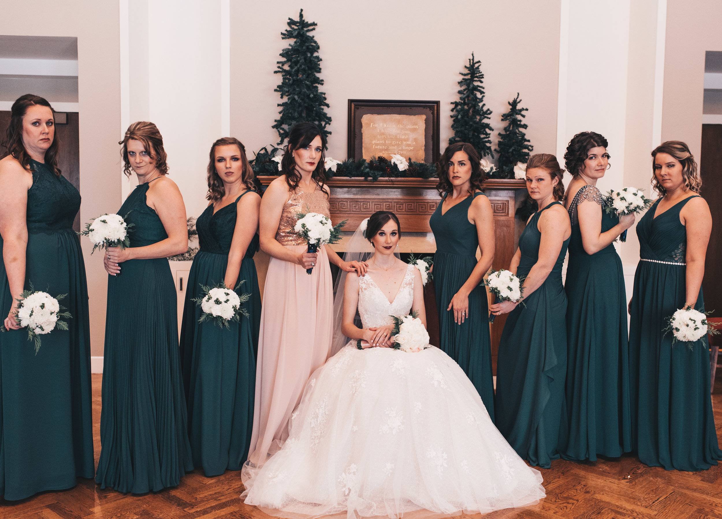 Winter Wedding, Chicago Winter Wedding, Chicago Wedding Photographer, Illinois Wedding, Illinois Wedding Photographer, Classy Modern Wedding, Bridesmaid Photos, Bride And Bridesmaid Photos